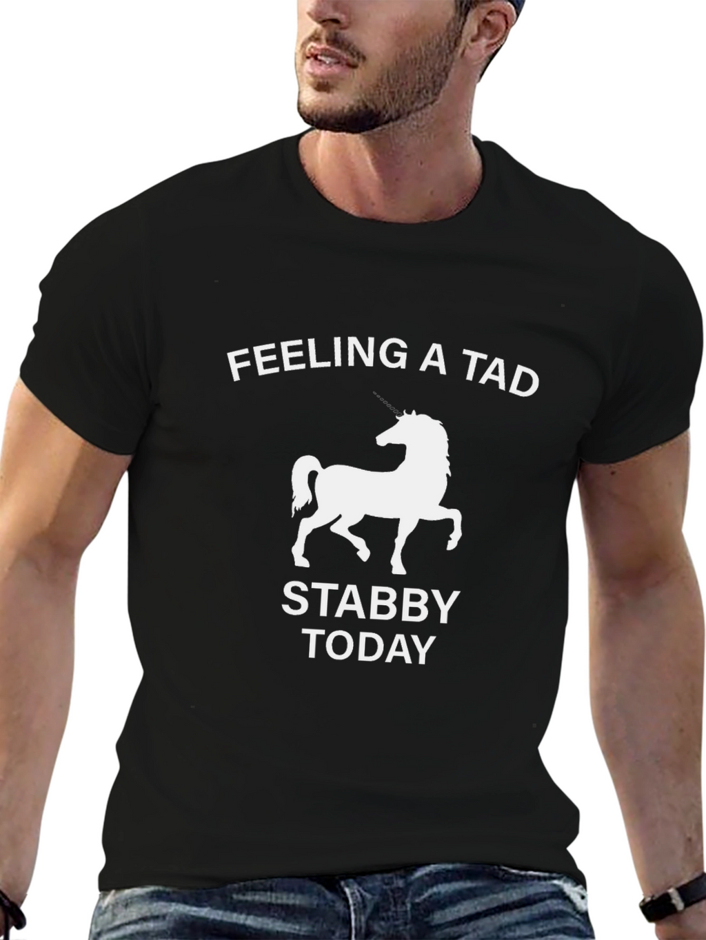 Feeling A Tad Stabby Today Horse Graphic Tee