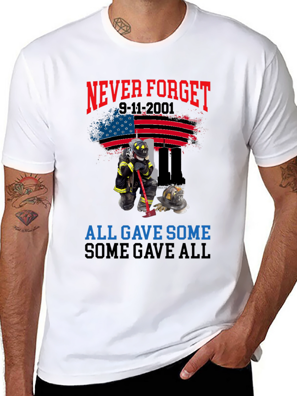 Never Forget 9-11 Tribute T-Shirt