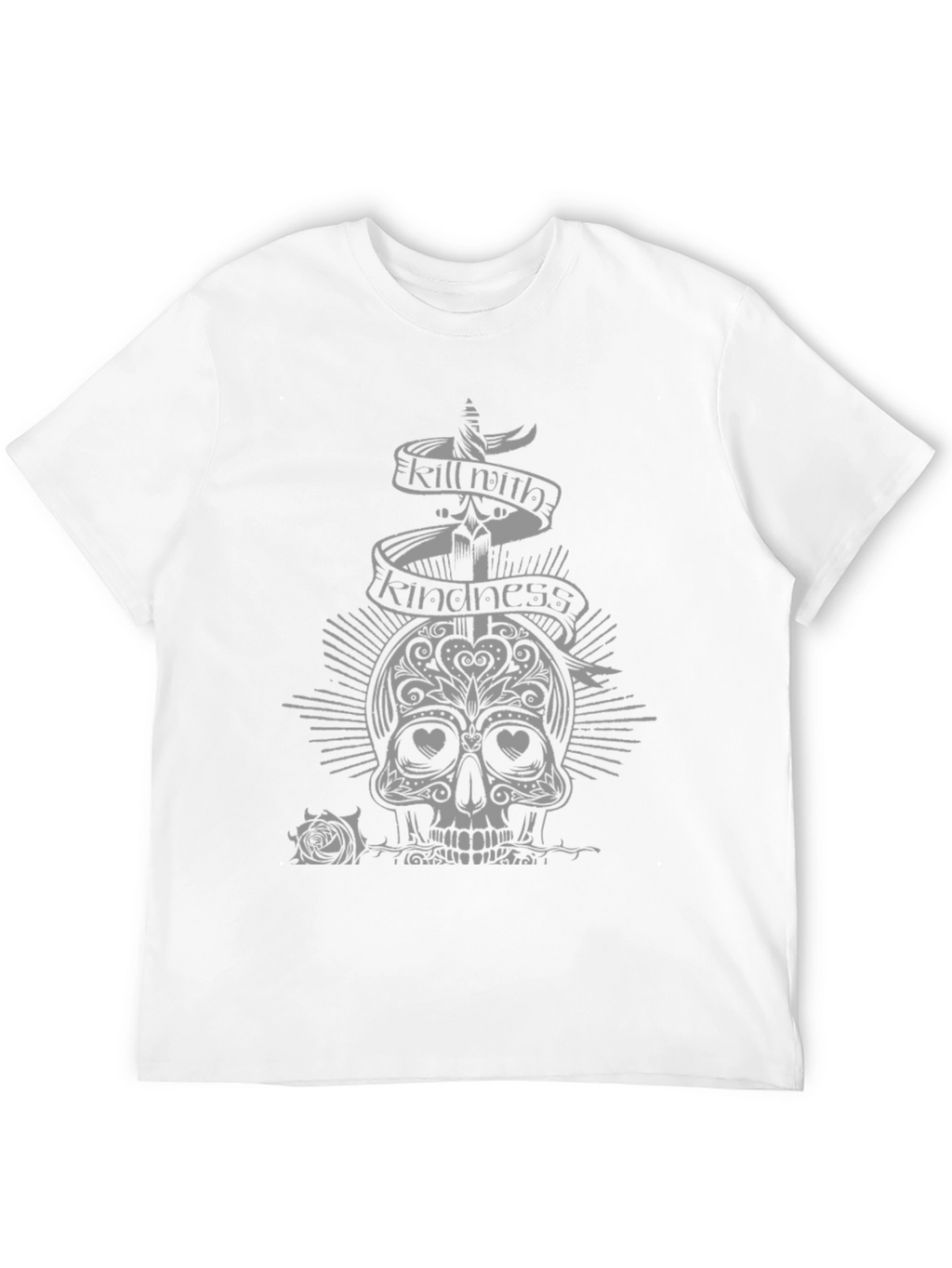 Kill with Kindness Skull Graphic T-Shirt