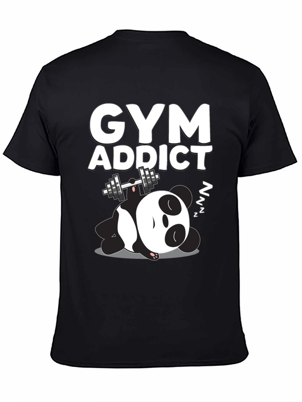 Gym Addict Panda Graphic Tee