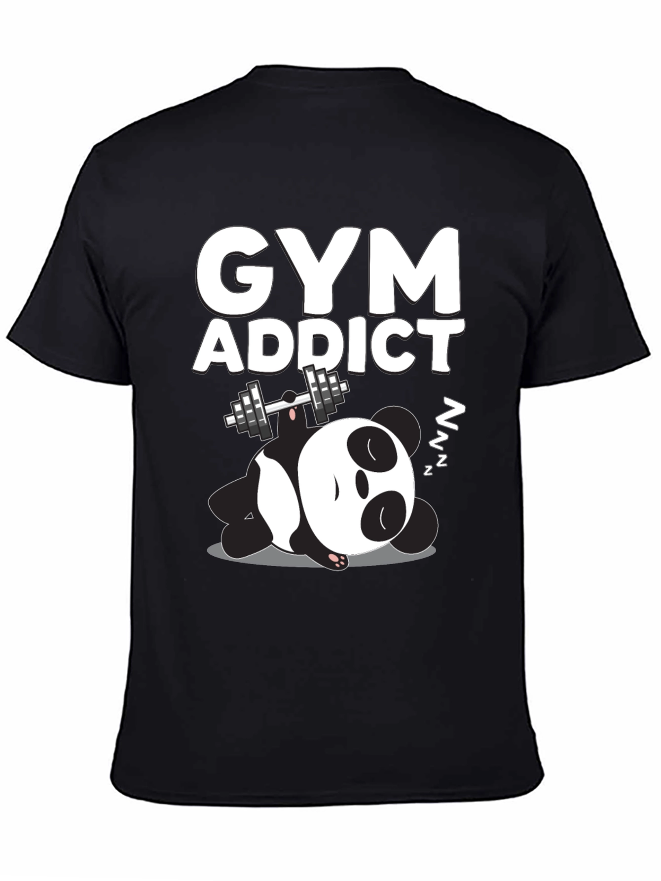 Gym Addict Panda Graphic Tee