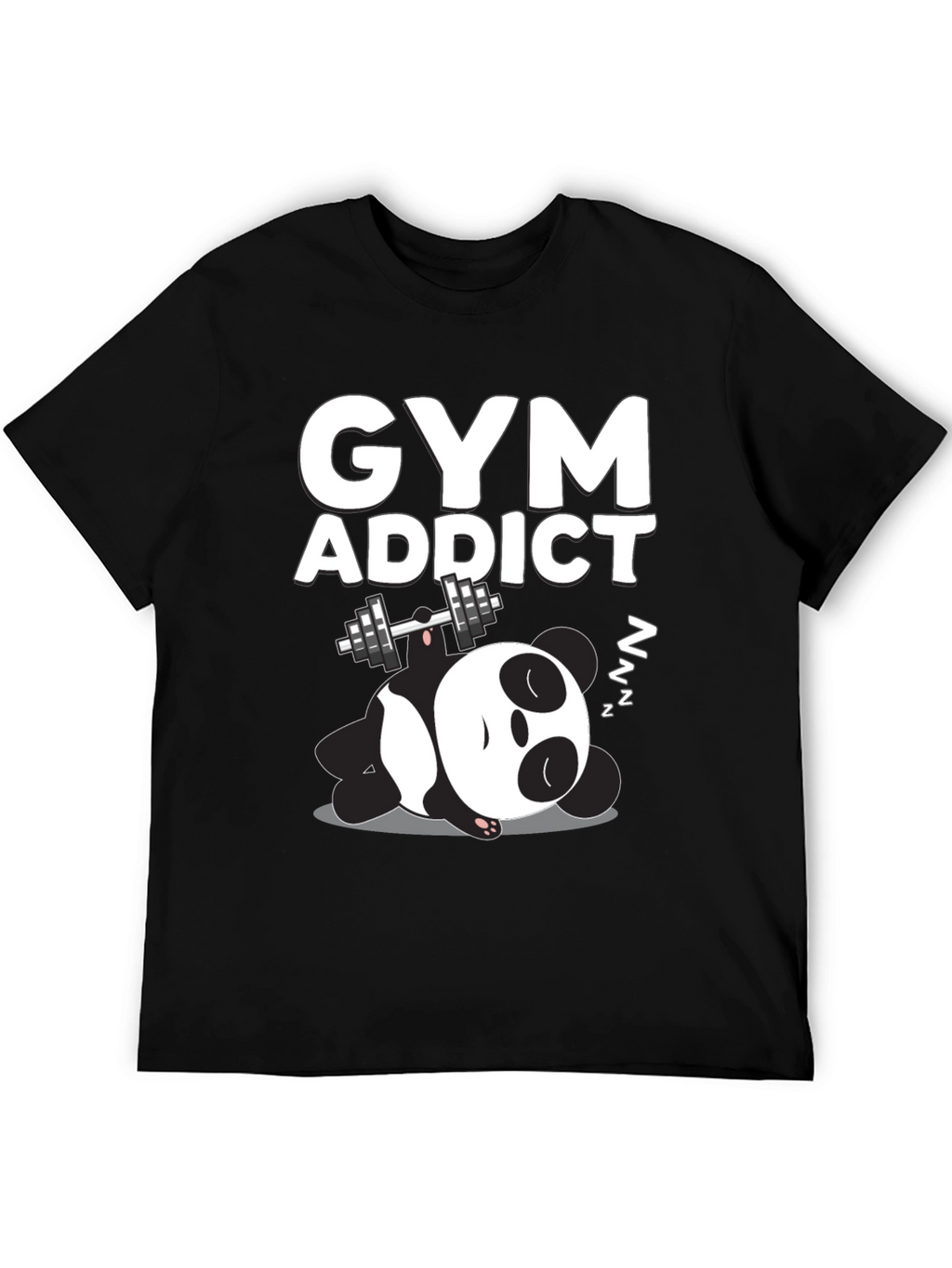 Gym Addict Panda Graphic Tee
