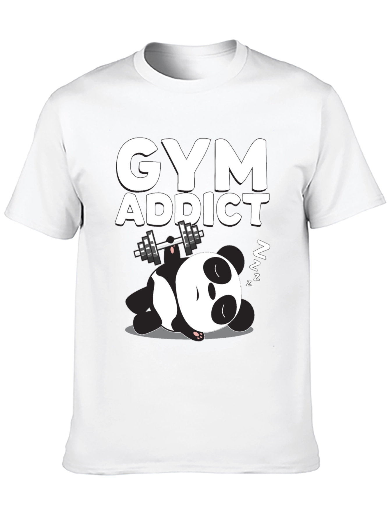 Gym Addict Panda Graphic Tee