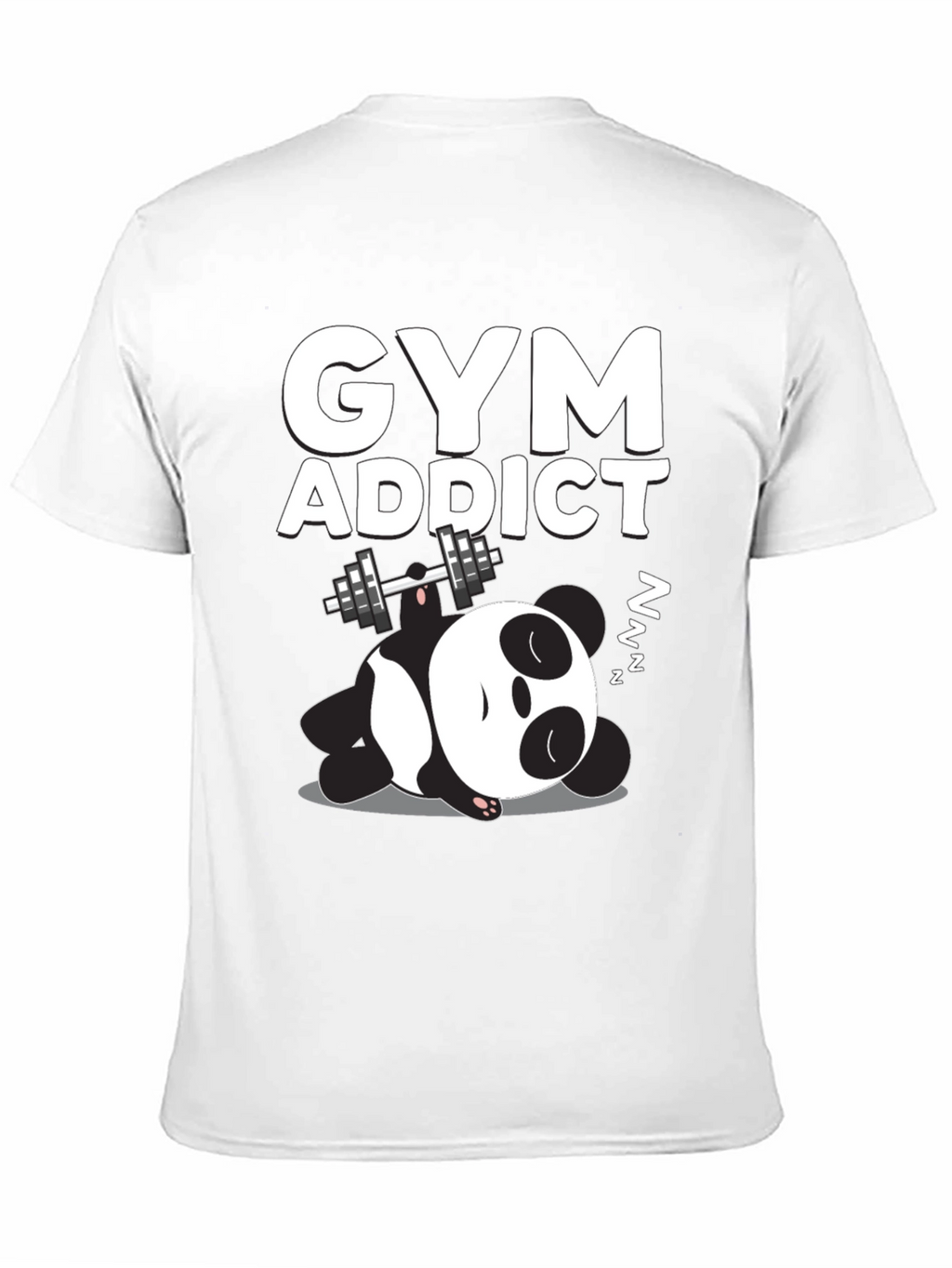 Gym Addict Panda Graphic Tee