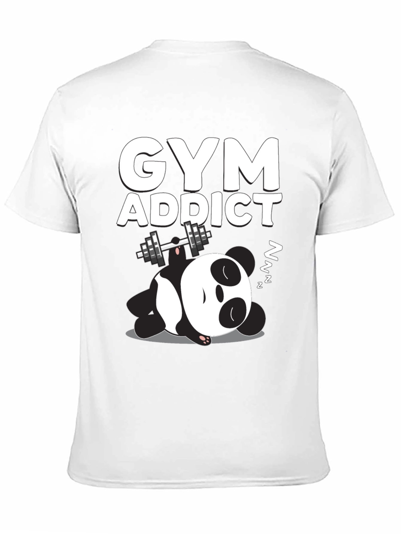 Gym Addict Panda Graphic Tee