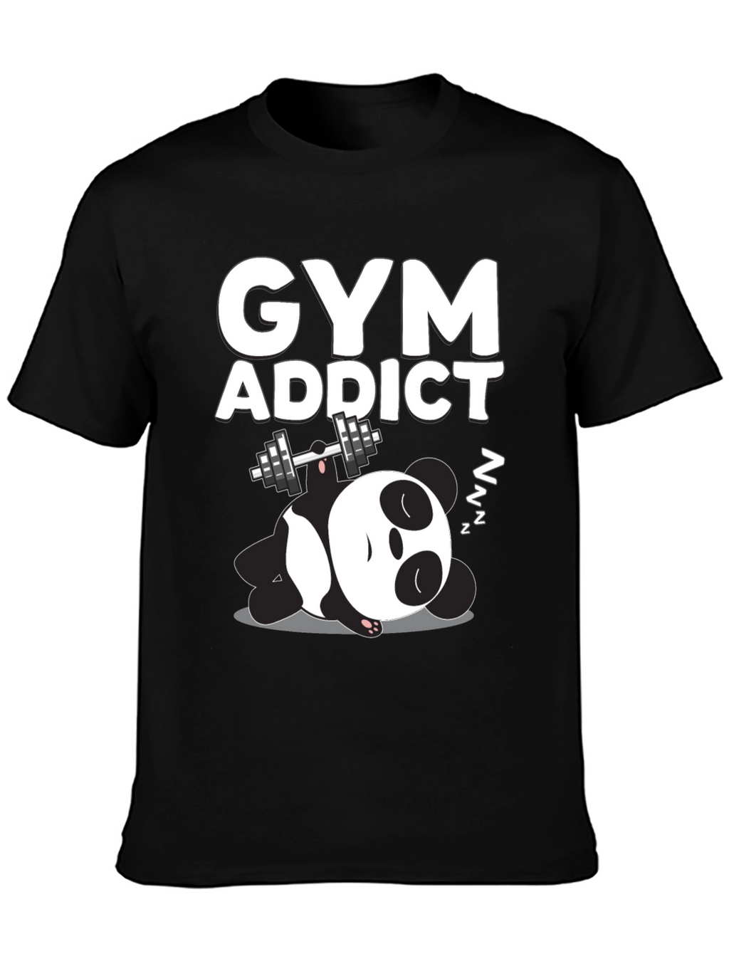 Gym Addict Panda Graphic Tee