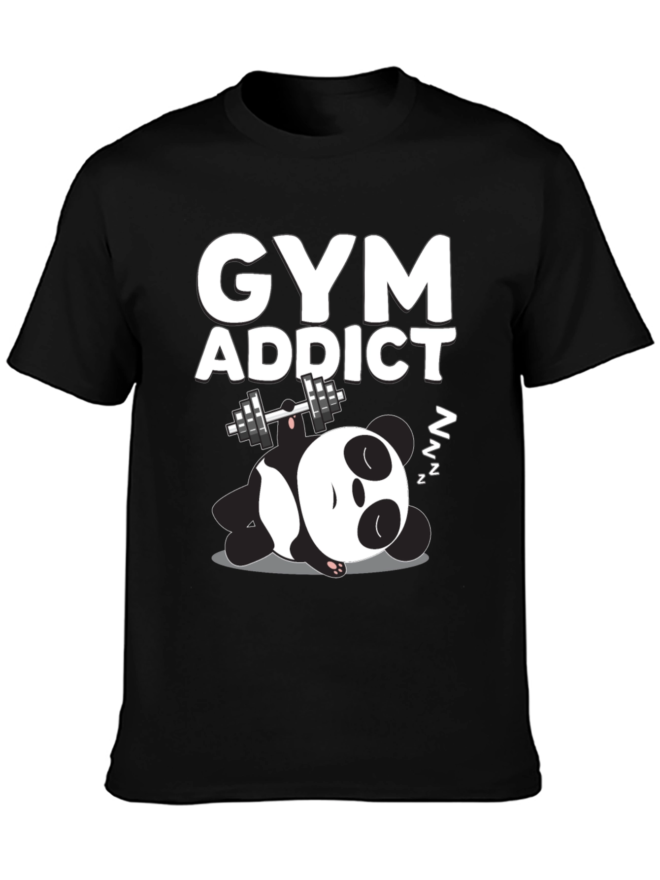 Gym Addict Panda Graphic Tee