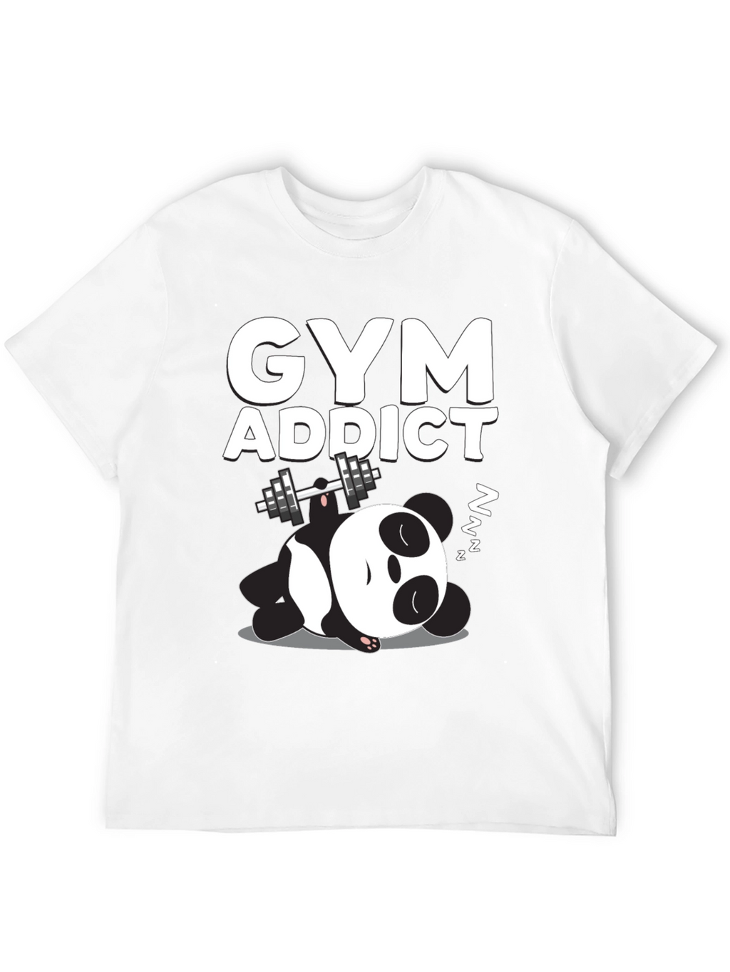 Gym Addict Panda Graphic Tee