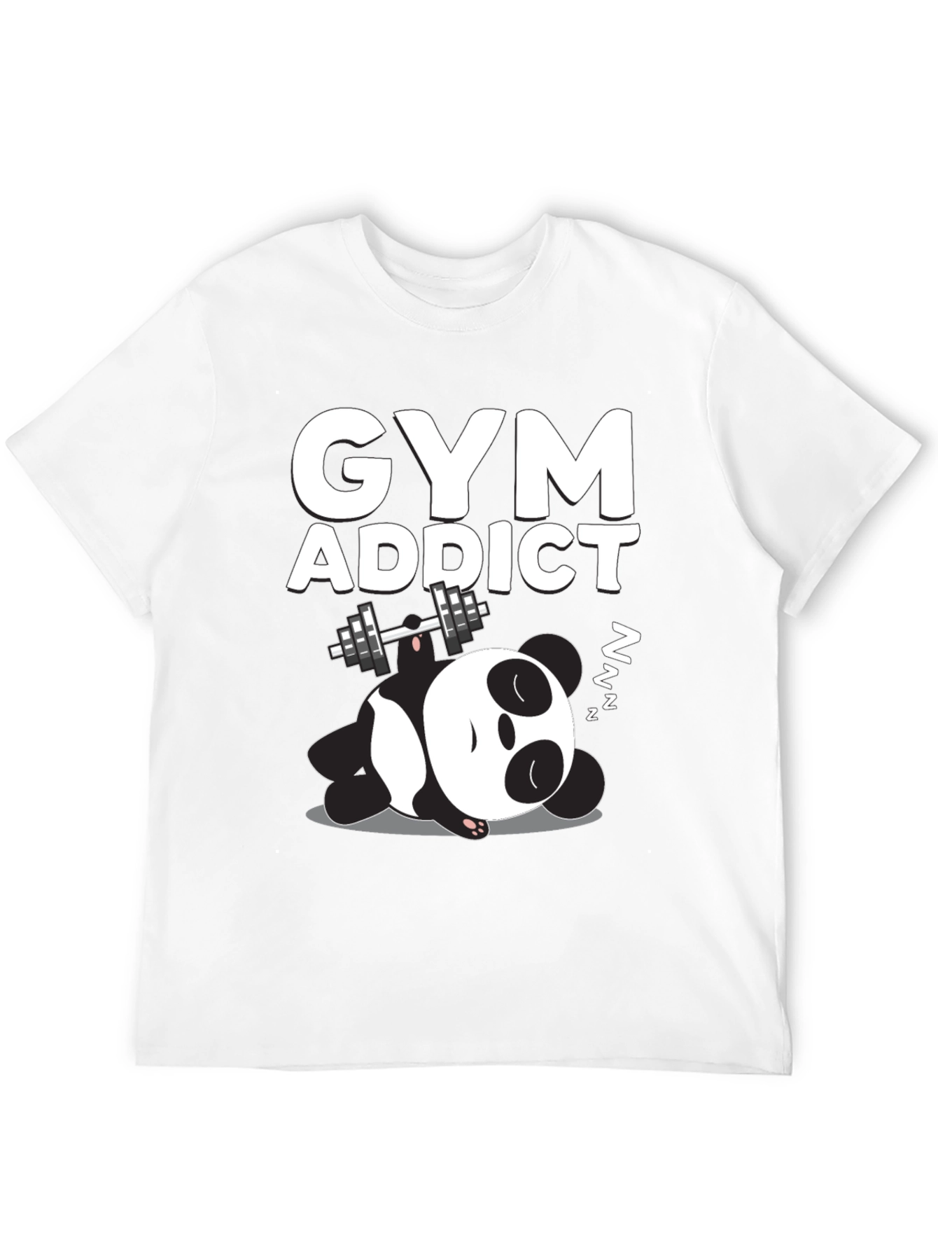 Gym Addict Panda Graphic Tee