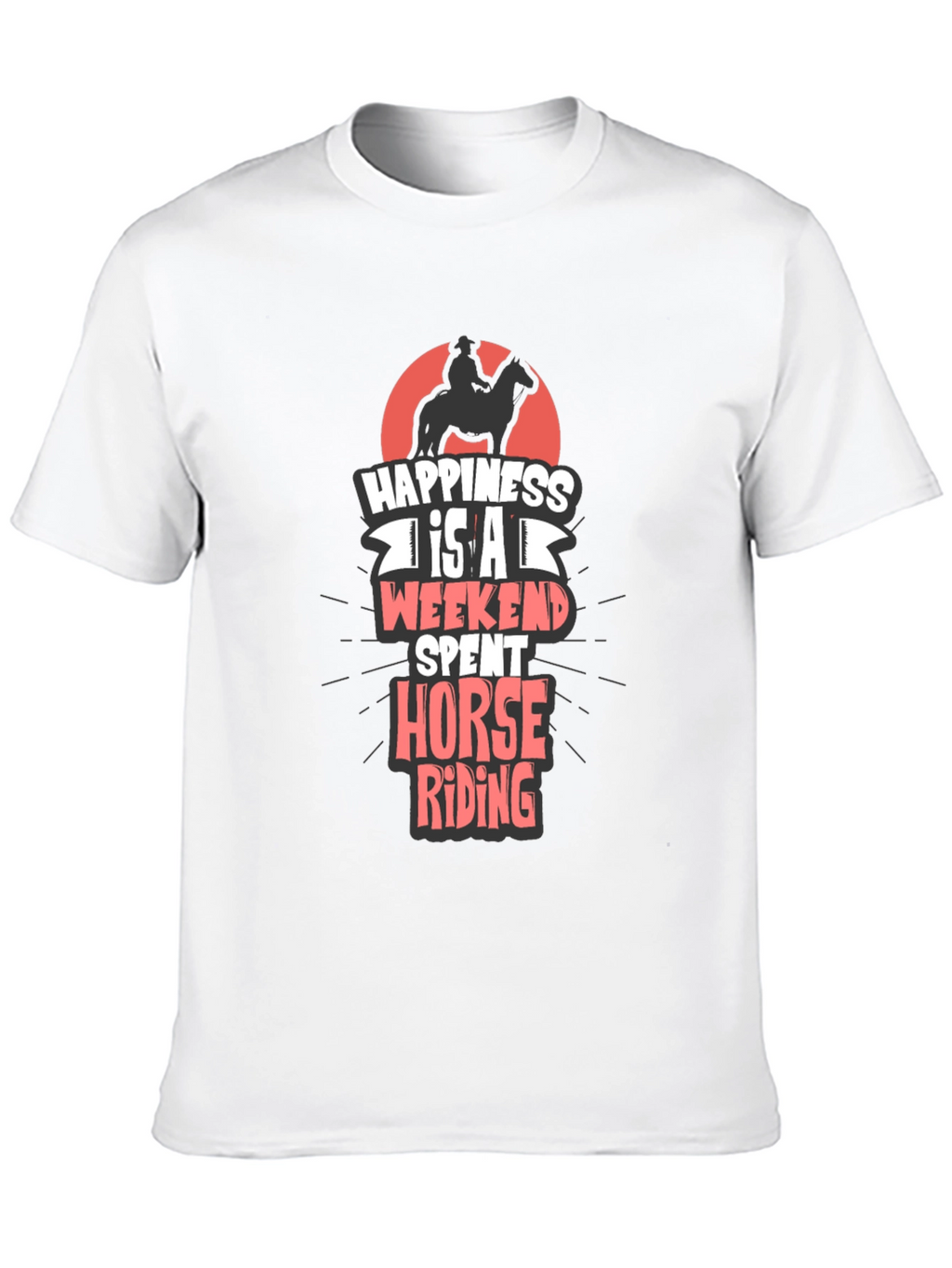 Horse Riding Weekend T-Shirt - Mens Casual Tee