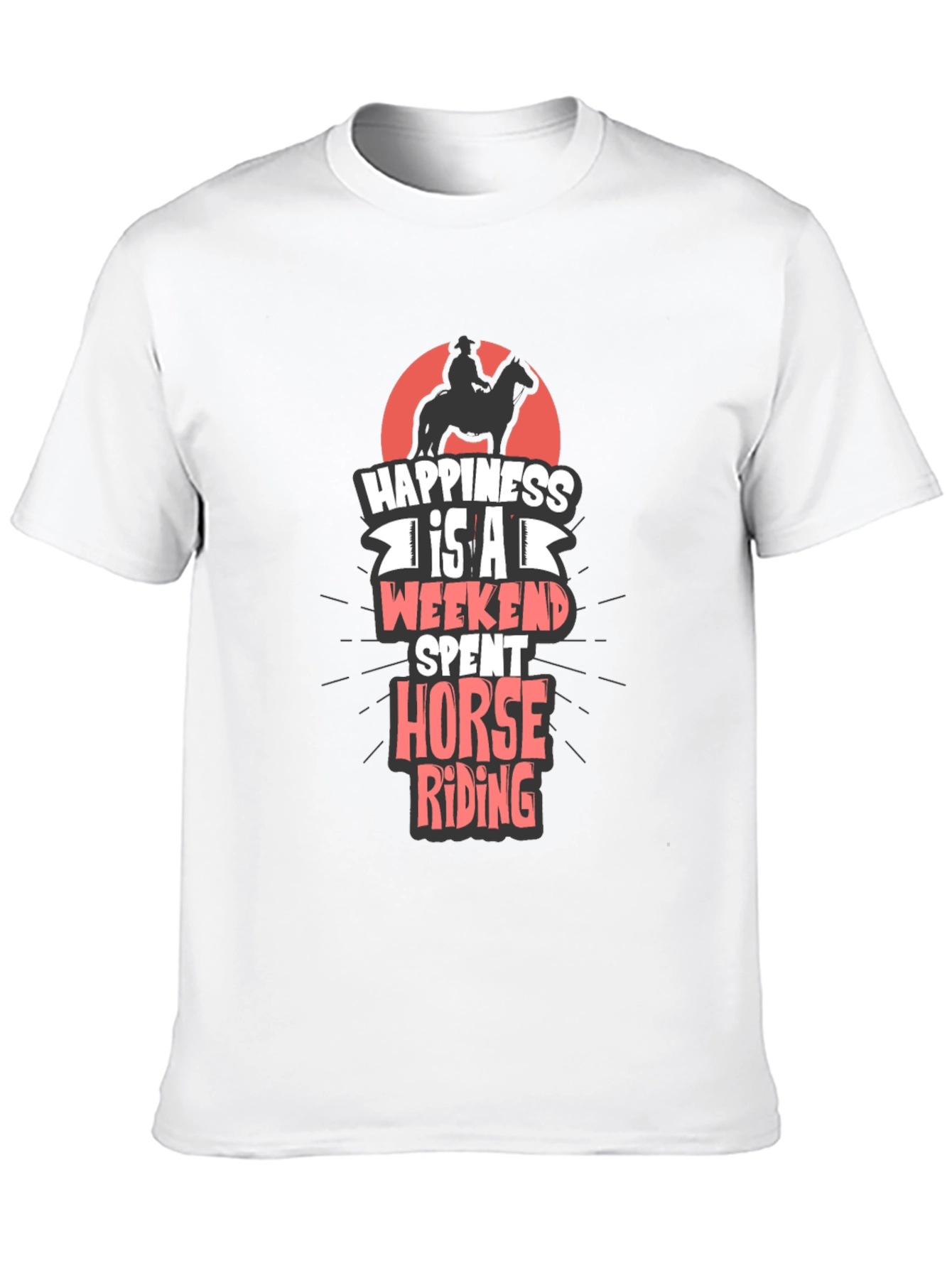 Horse Riding Weekend T-Shirt - Mens Casual Tee