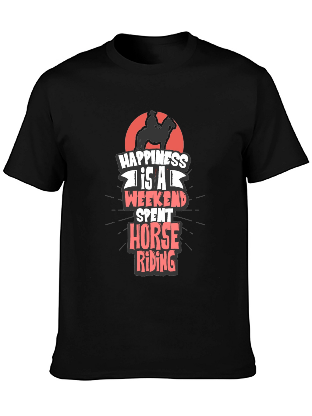 Horse Riding Weekend T-Shirt - Mens Casual Tee