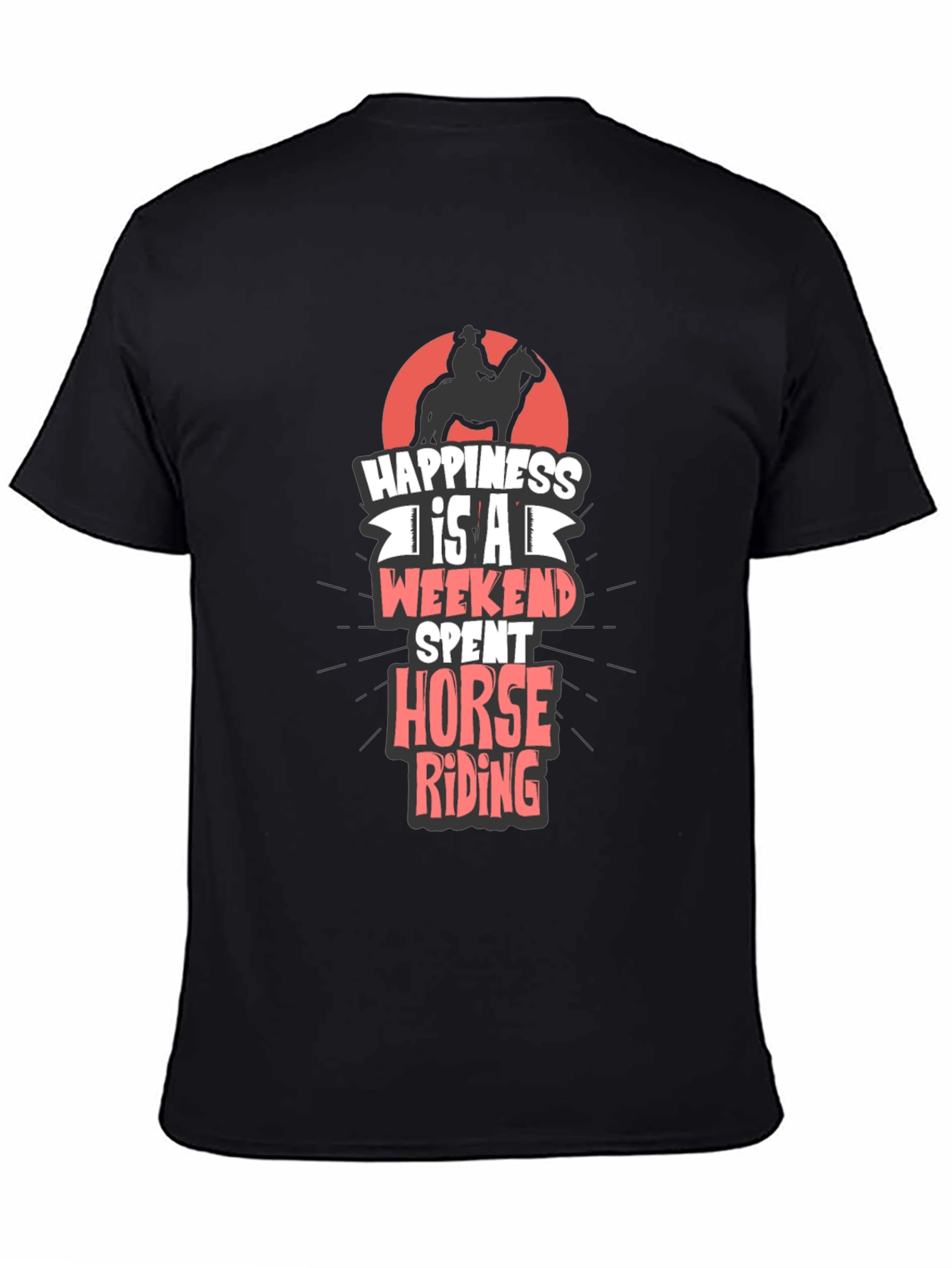 Horse Riding Weekend T-Shirt - Mens Casual Tee