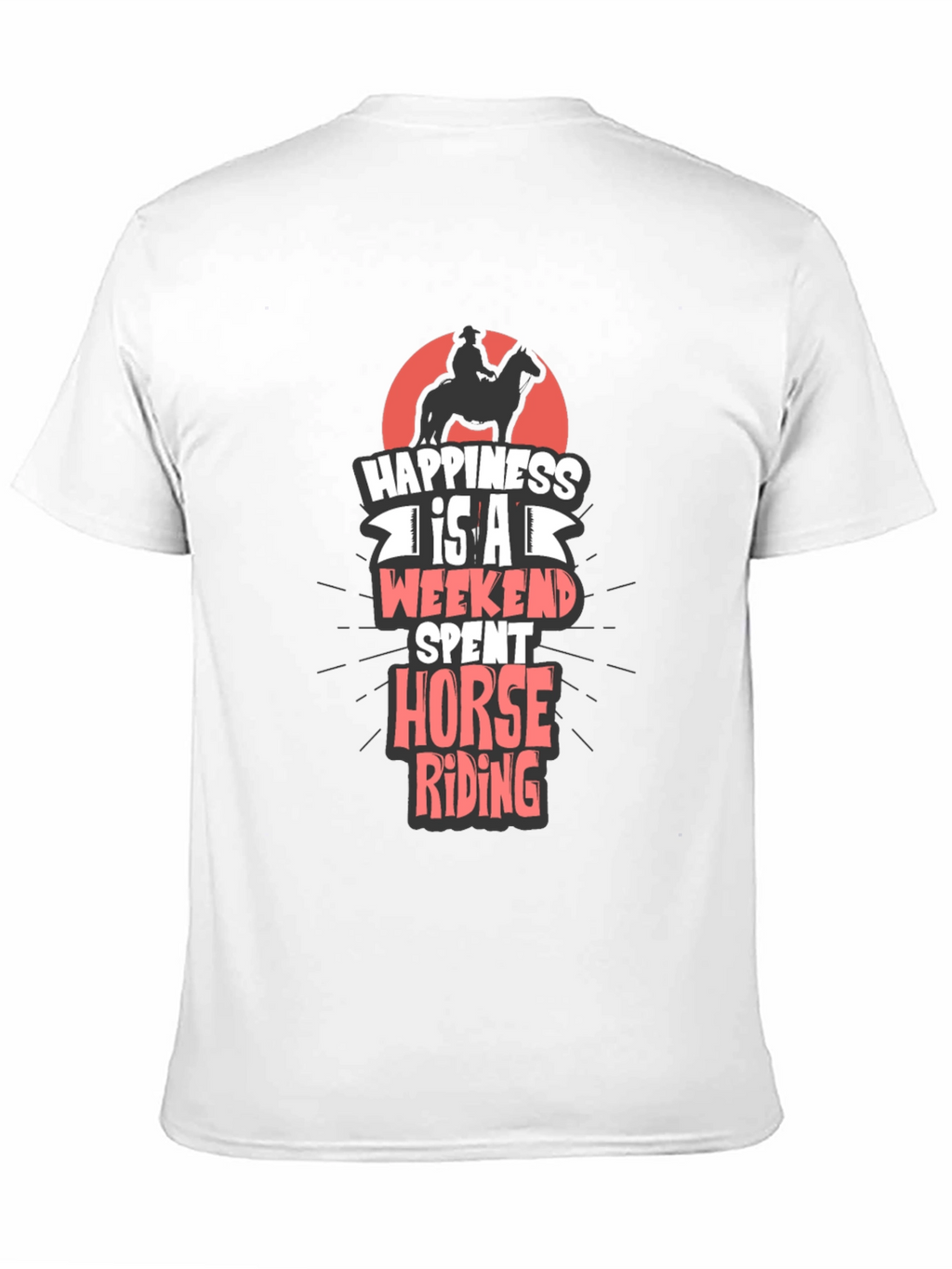 Horse Riding Weekend T-Shirt - Mens Casual Tee