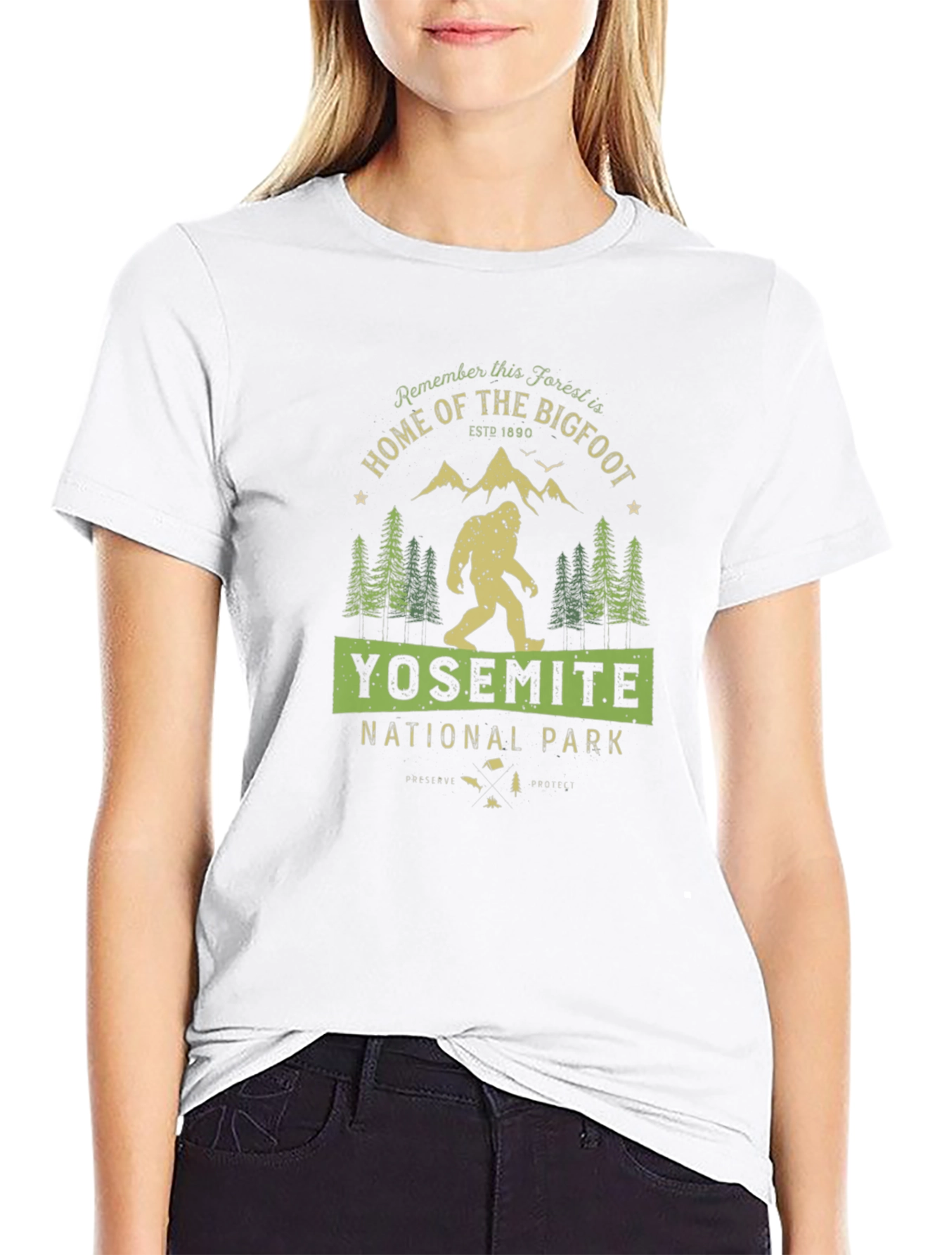 Yosemite Bigfoot T-Shirt - National Park Tee