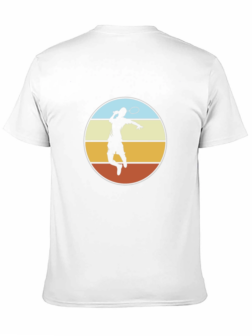Badminton Player Graphic Tee - Retro Style Design