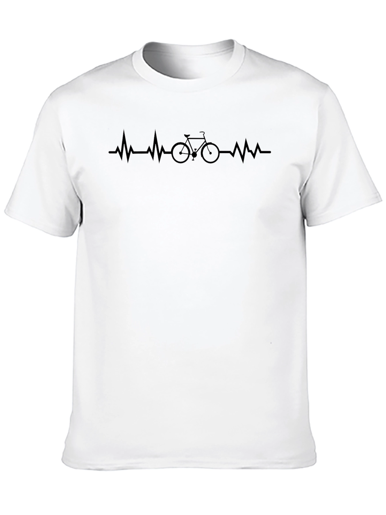 Cycling Heartbeat Tee - Ride Your Passion!