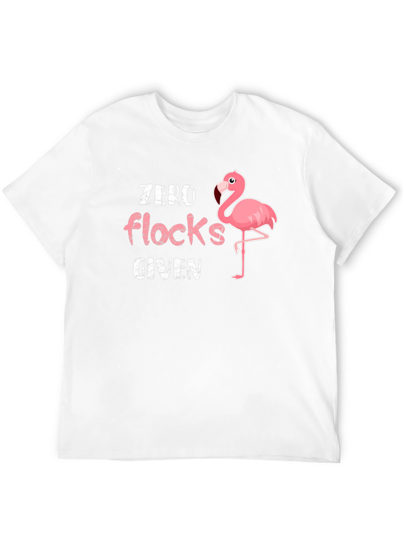 Zero Flocks Given Flamingo Graphic T-Shirt