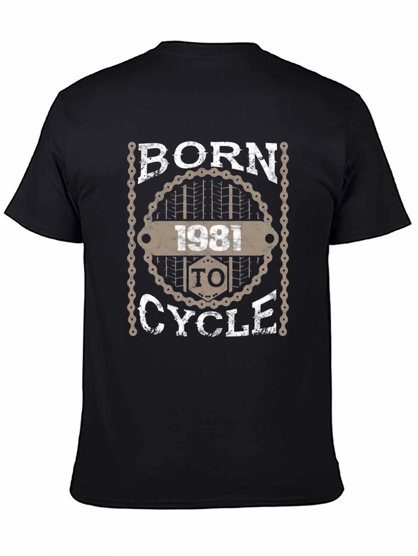 Born to Cycle 1981 Black T-Shirt