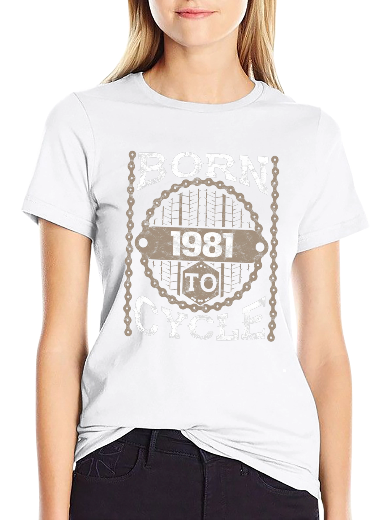 Born to Cycle 1981 Black T-Shirt