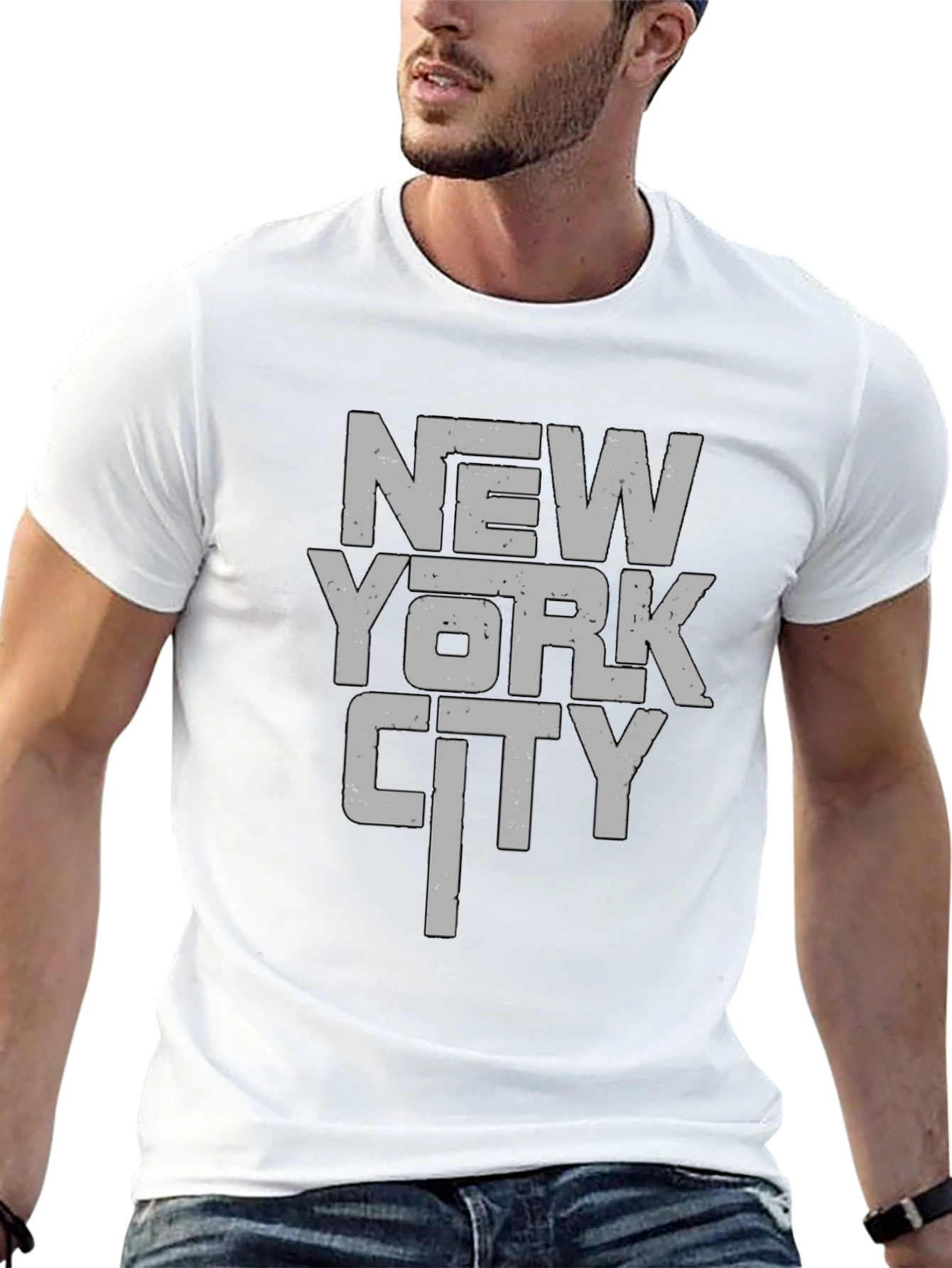 New York City Graphic Print Mens T-Shirt