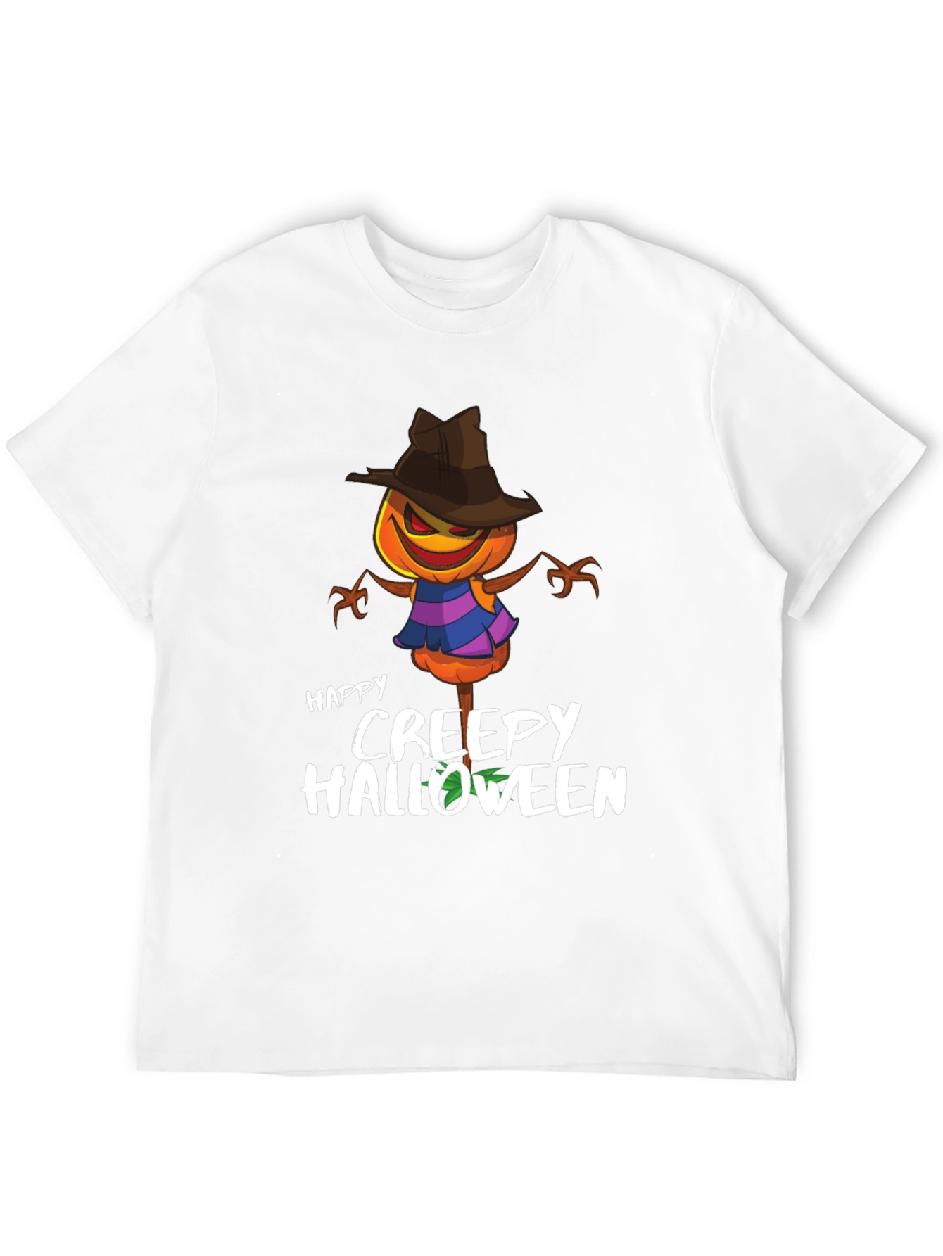 Creepy Halloween Pumpkin Head T-Shirt