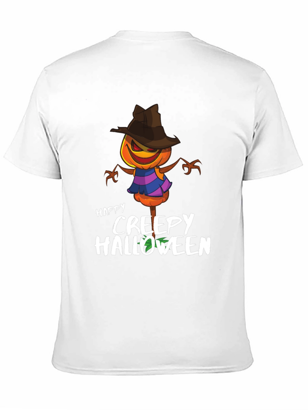 Creepy Halloween Pumpkin Head T-Shirt
