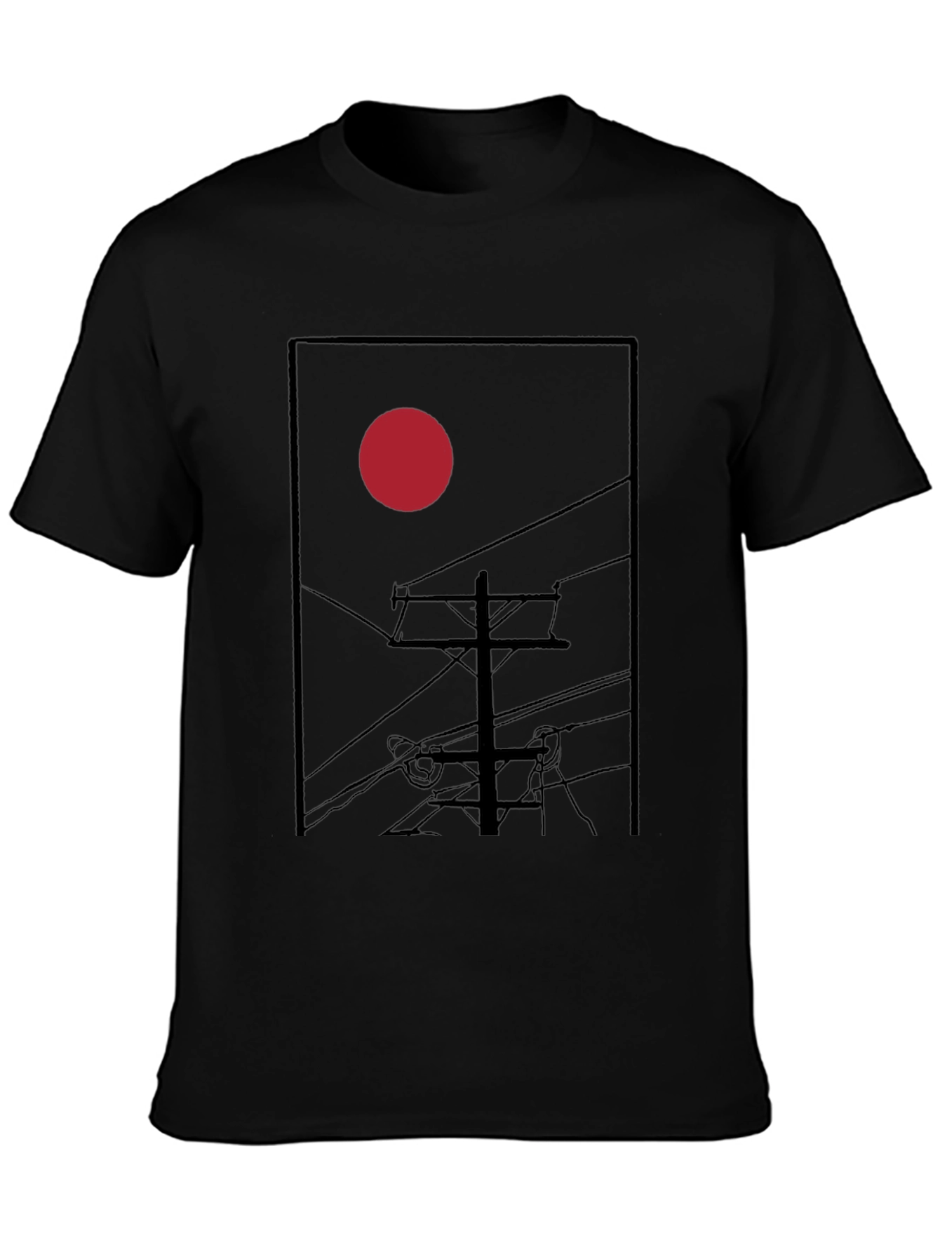 Red Sun T-Shirt - Urban Style Graphic Tee