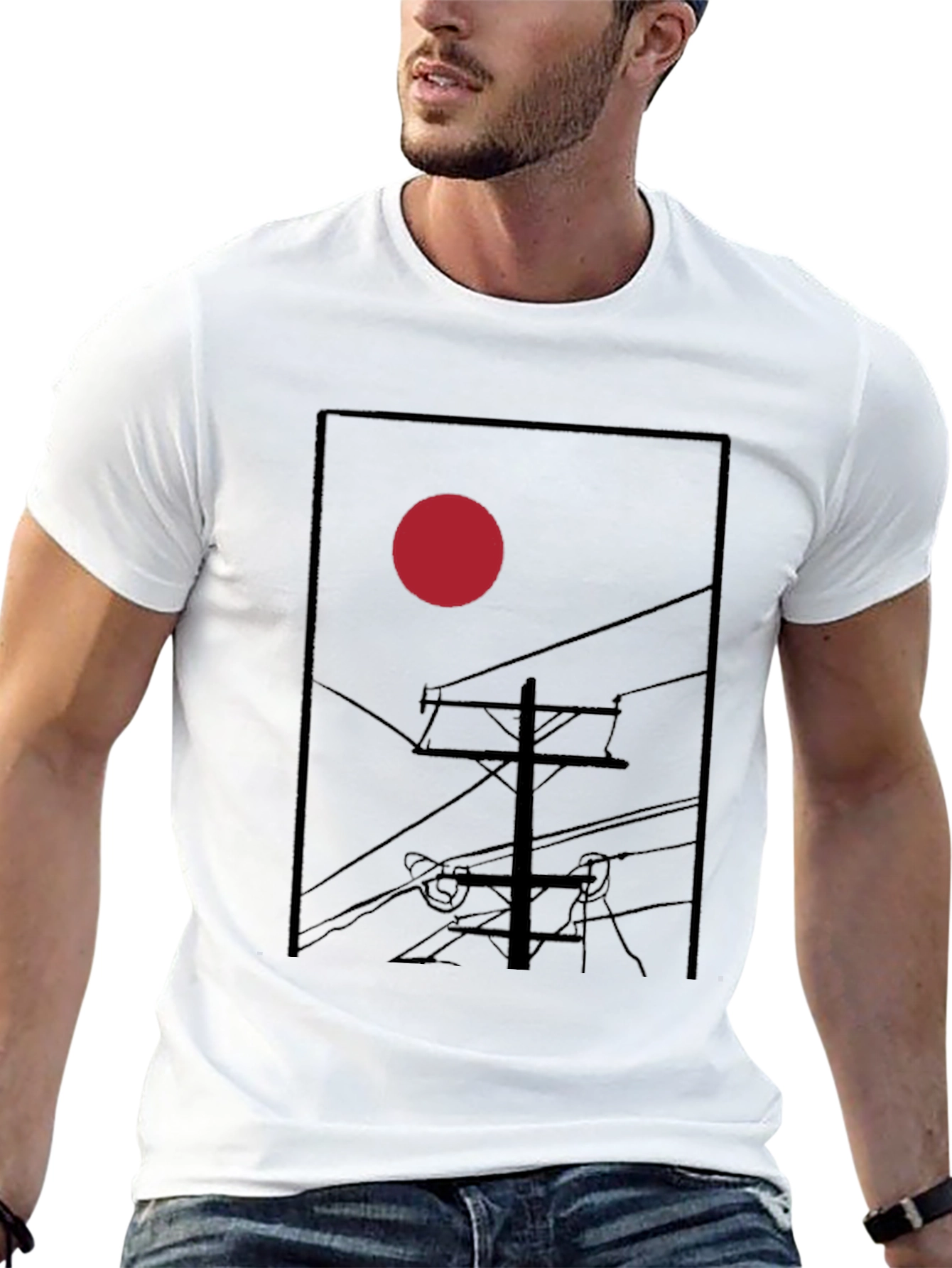 Red Sun T-Shirt - Urban Style Graphic Tee