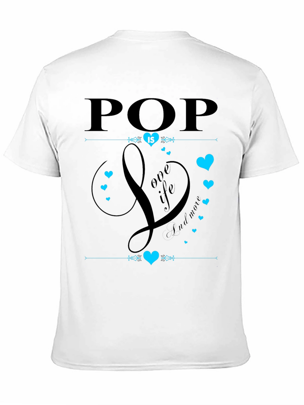Pop is Love Black Graphic Tee