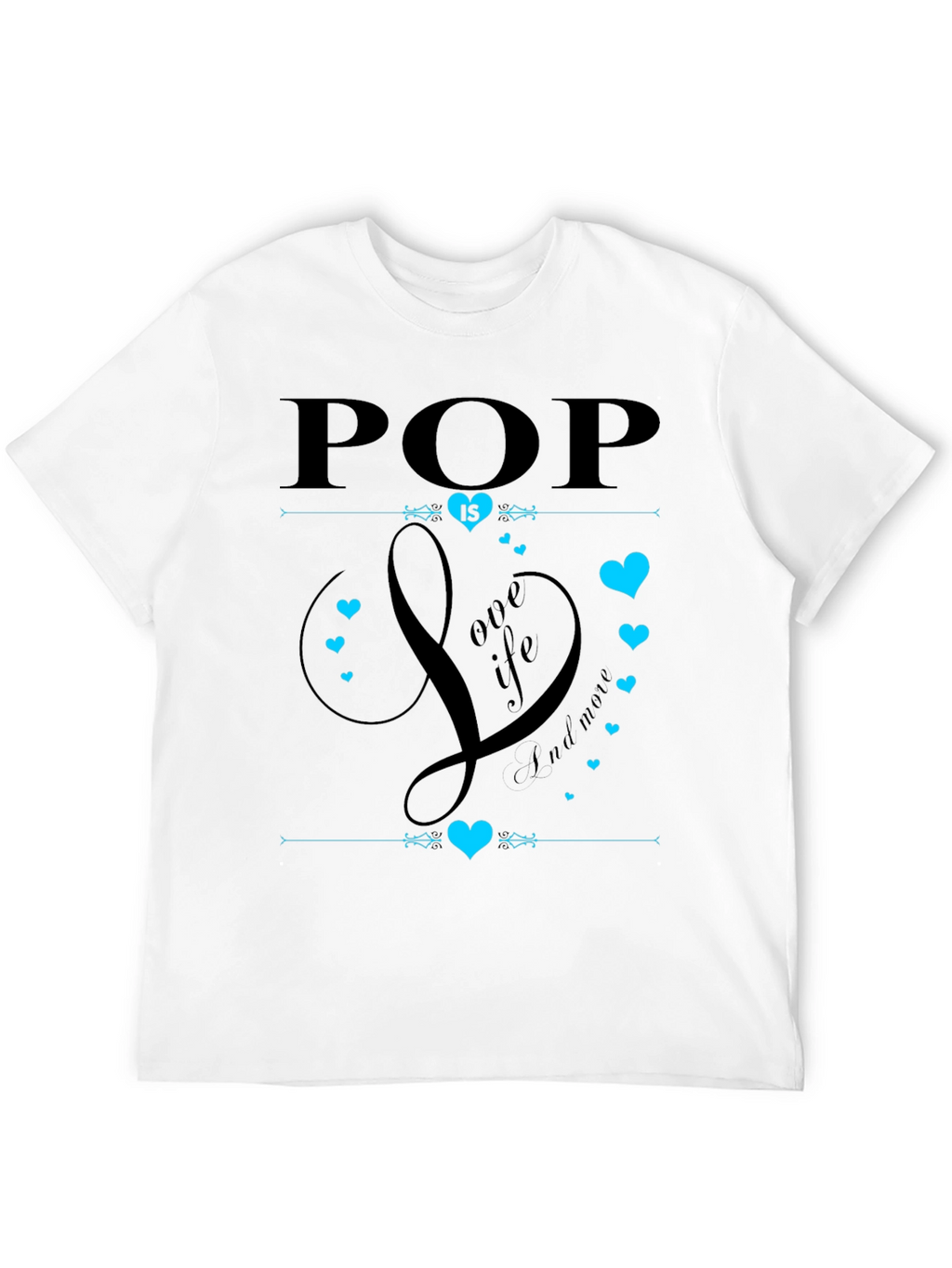 Pop is Love Black Graphic Tee