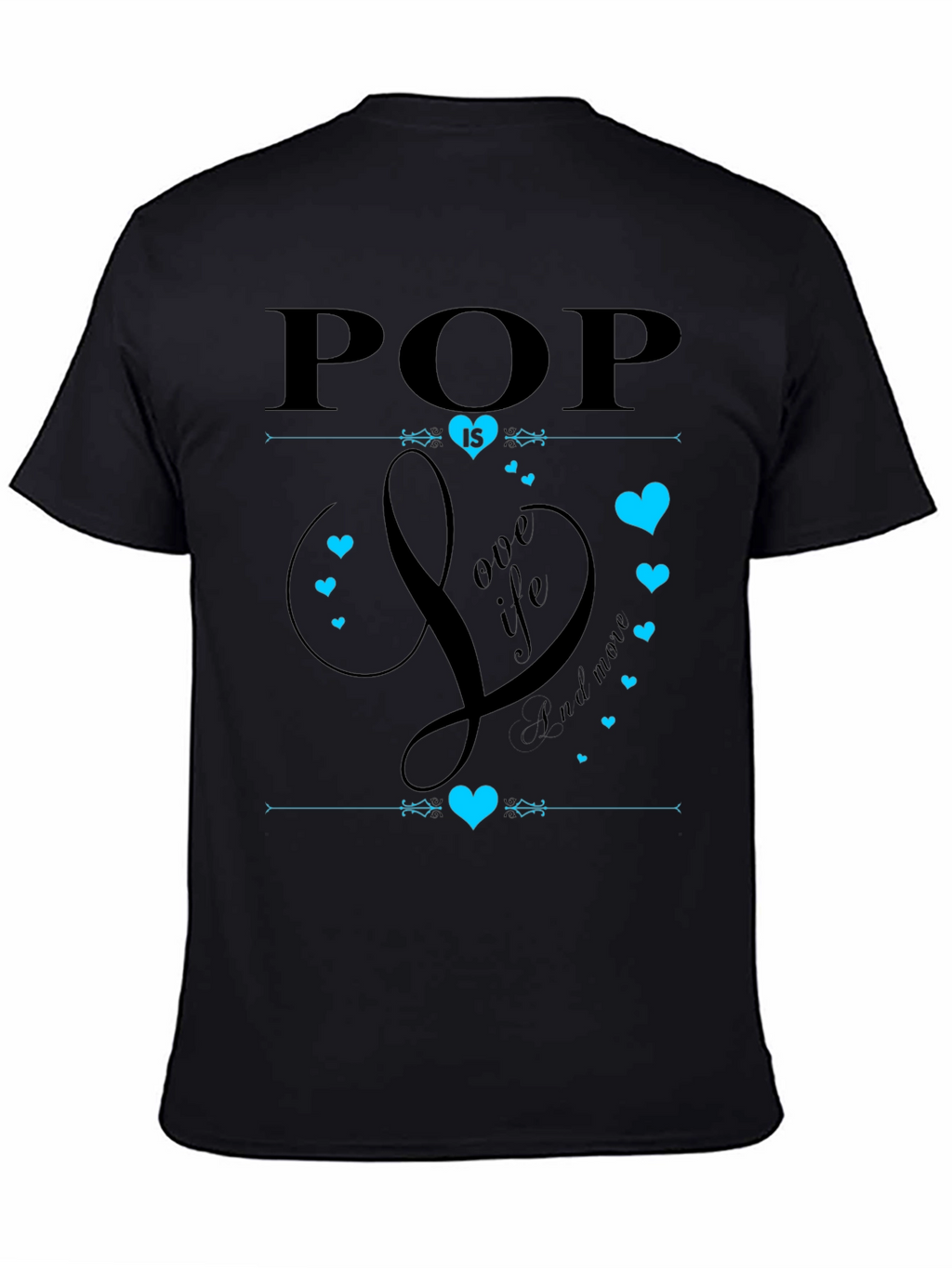 Pop is Love Black Graphic Tee