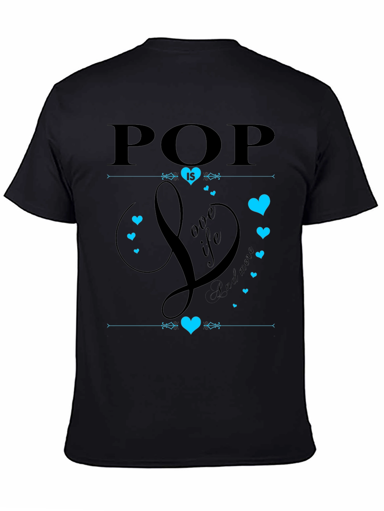 Pop is Love Black Graphic Tee