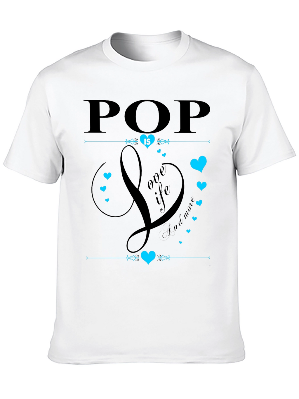 Pop is Love Black Graphic Tee