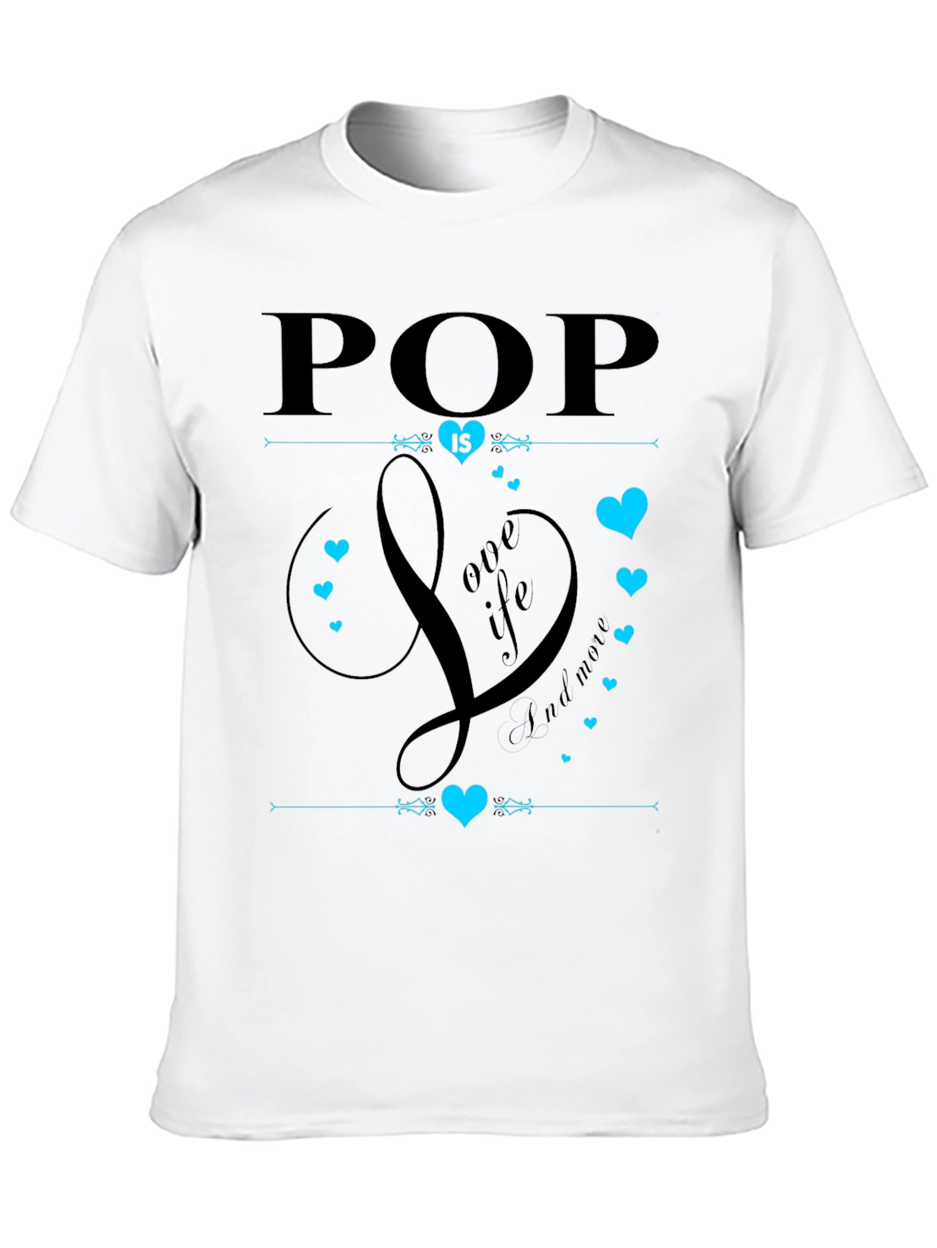 Pop is Love Black Graphic Tee