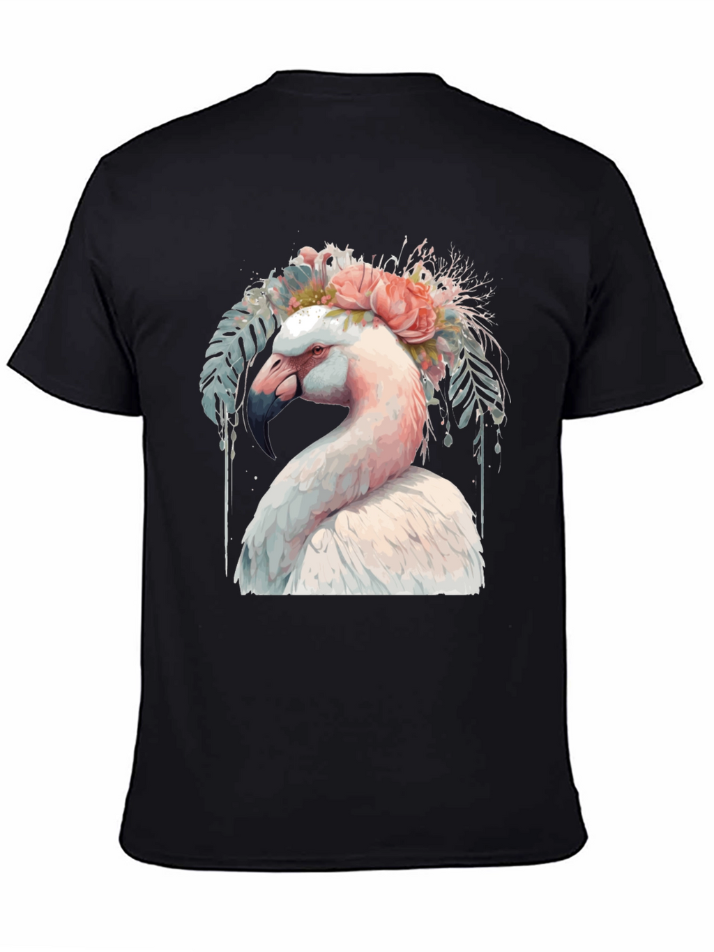 Flamingo Floral T-Shirt - Unique Graphic Tee