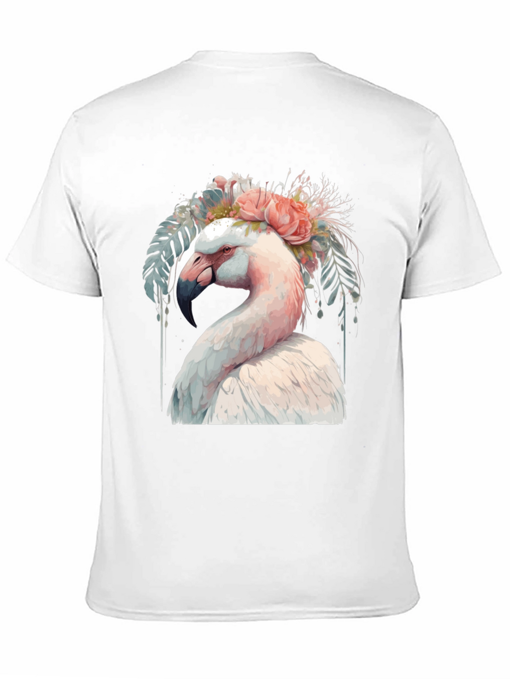 Flamingo Floral T-Shirt - Unique Graphic Tee