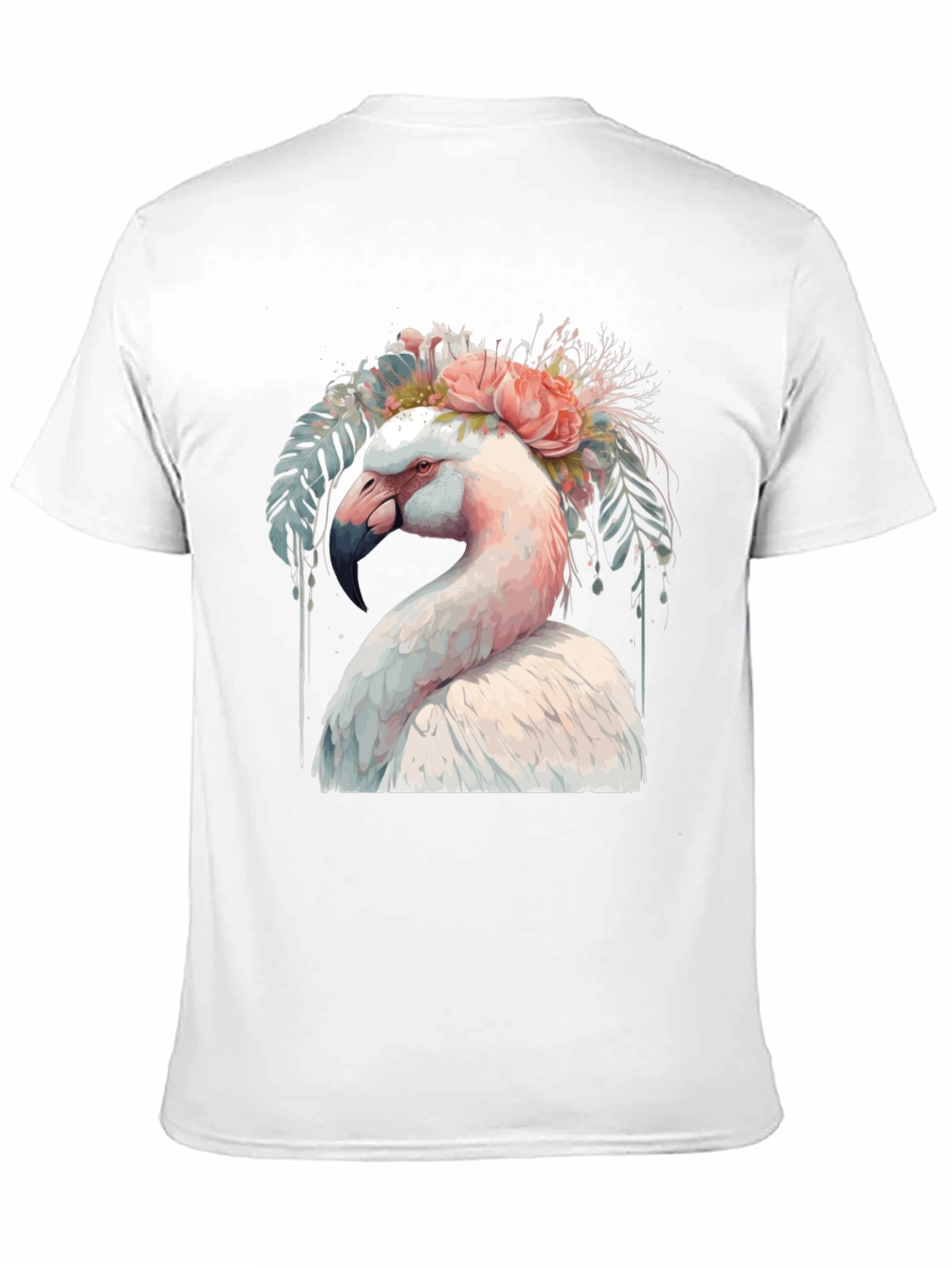 Flamingo Floral T-Shirt - Unique Graphic Tee