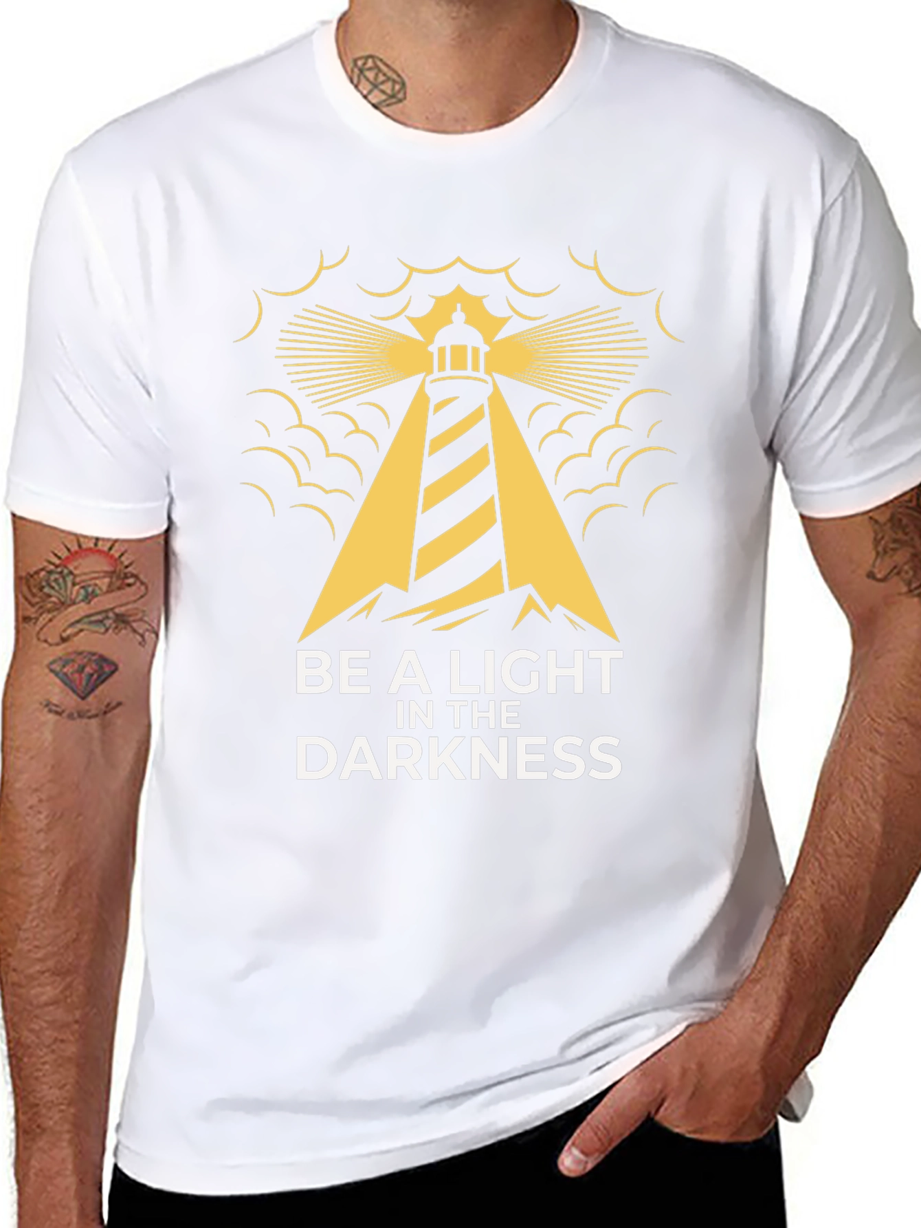 Be a Light Lighthouse Graphic Tee