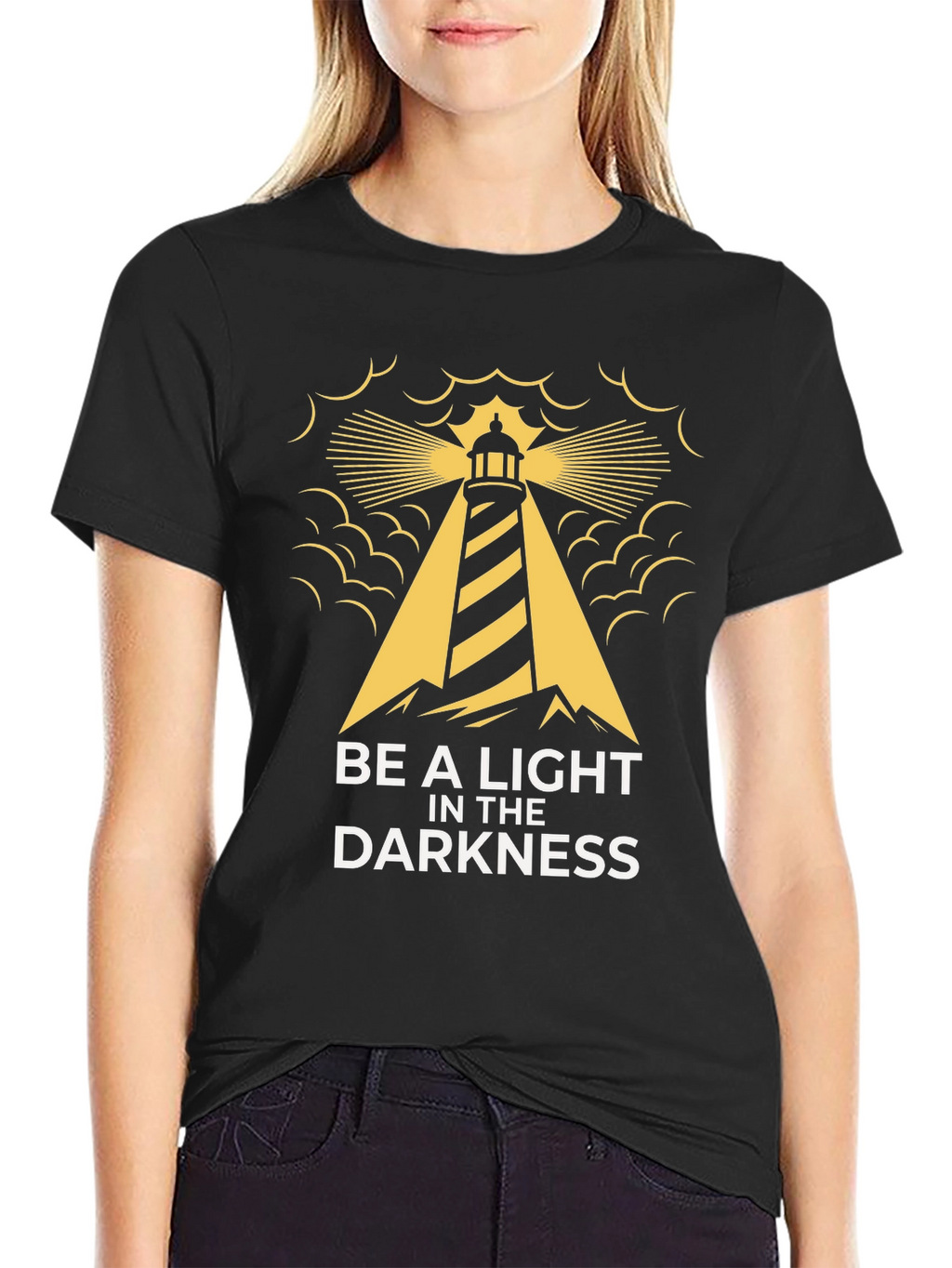 Be a Light Lighthouse Graphic Tee