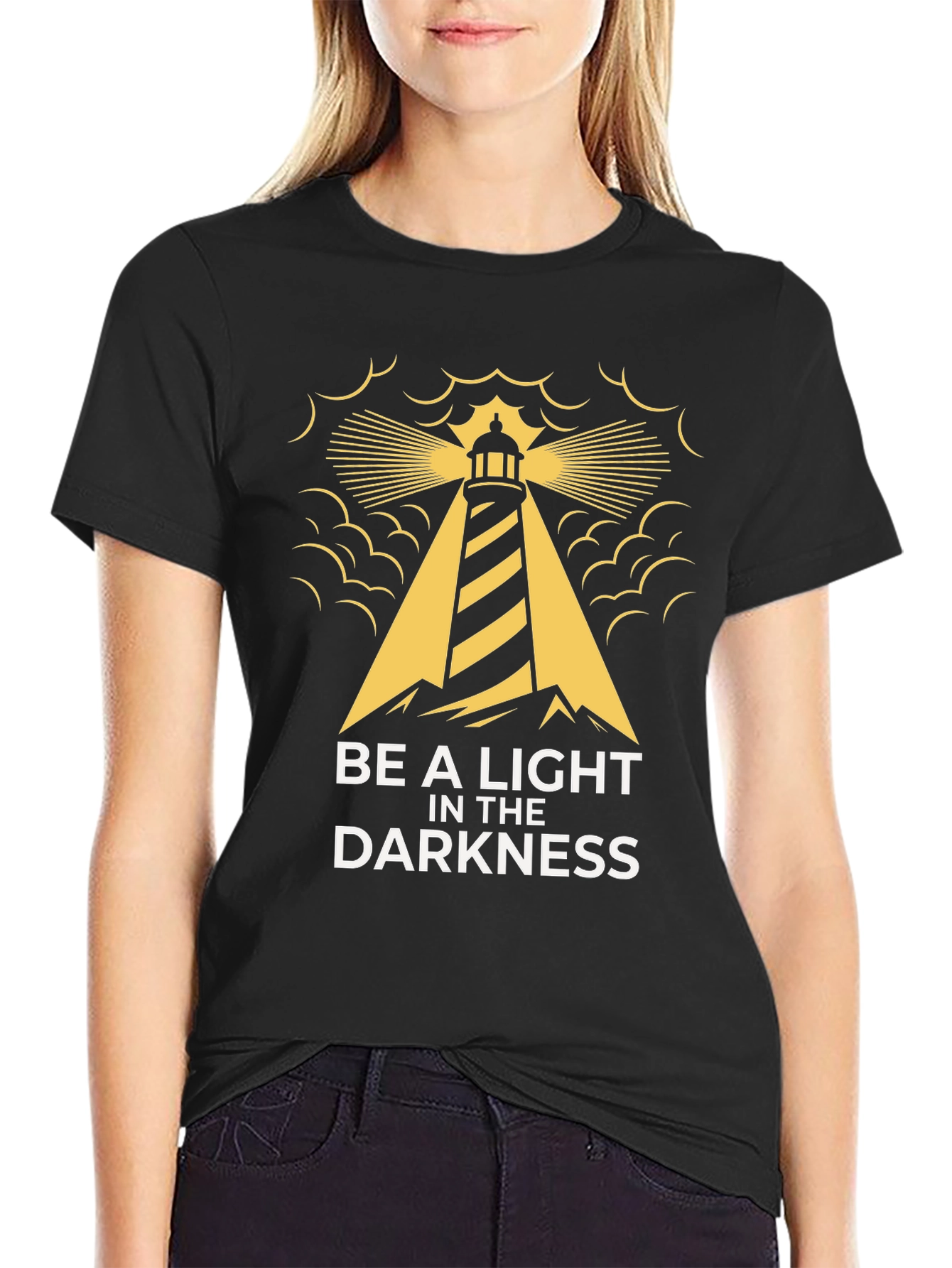 Be a Light Lighthouse Graphic Tee