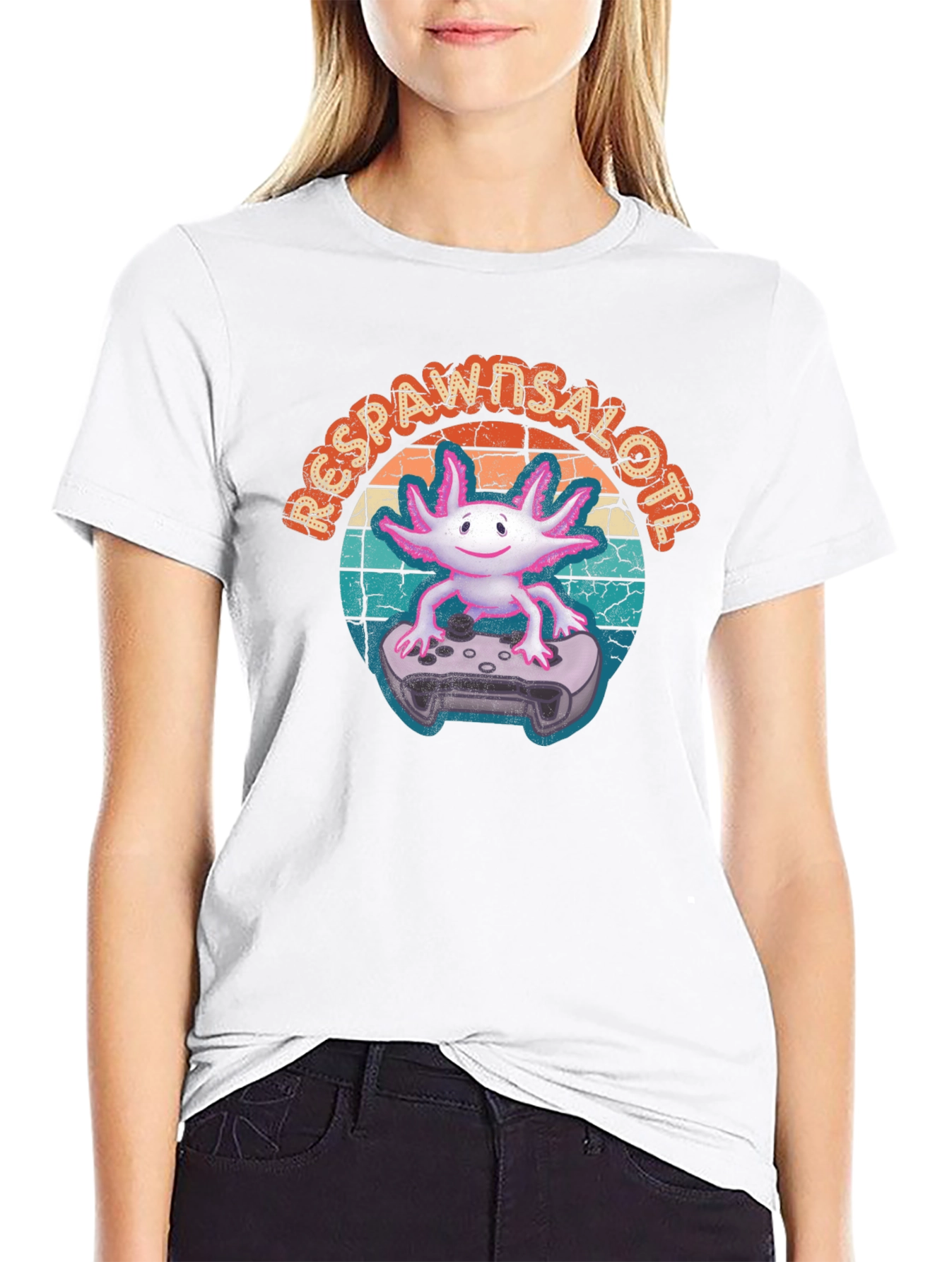 Respawn Axolotl Gamer T-Shirt