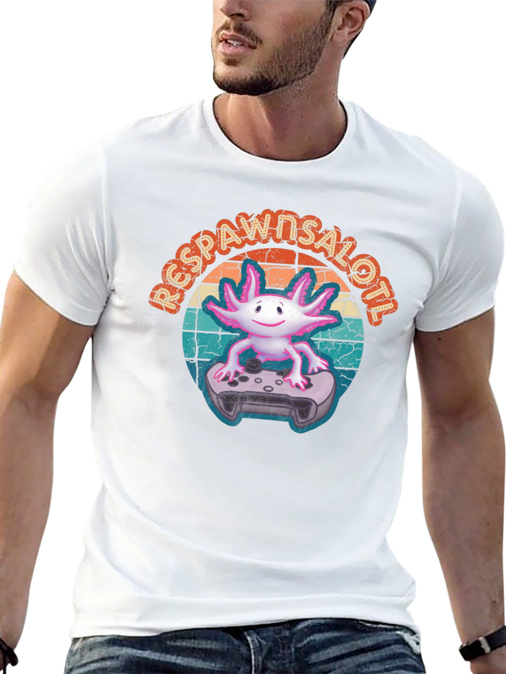 Respawn Axolotl Gamer T-Shirt