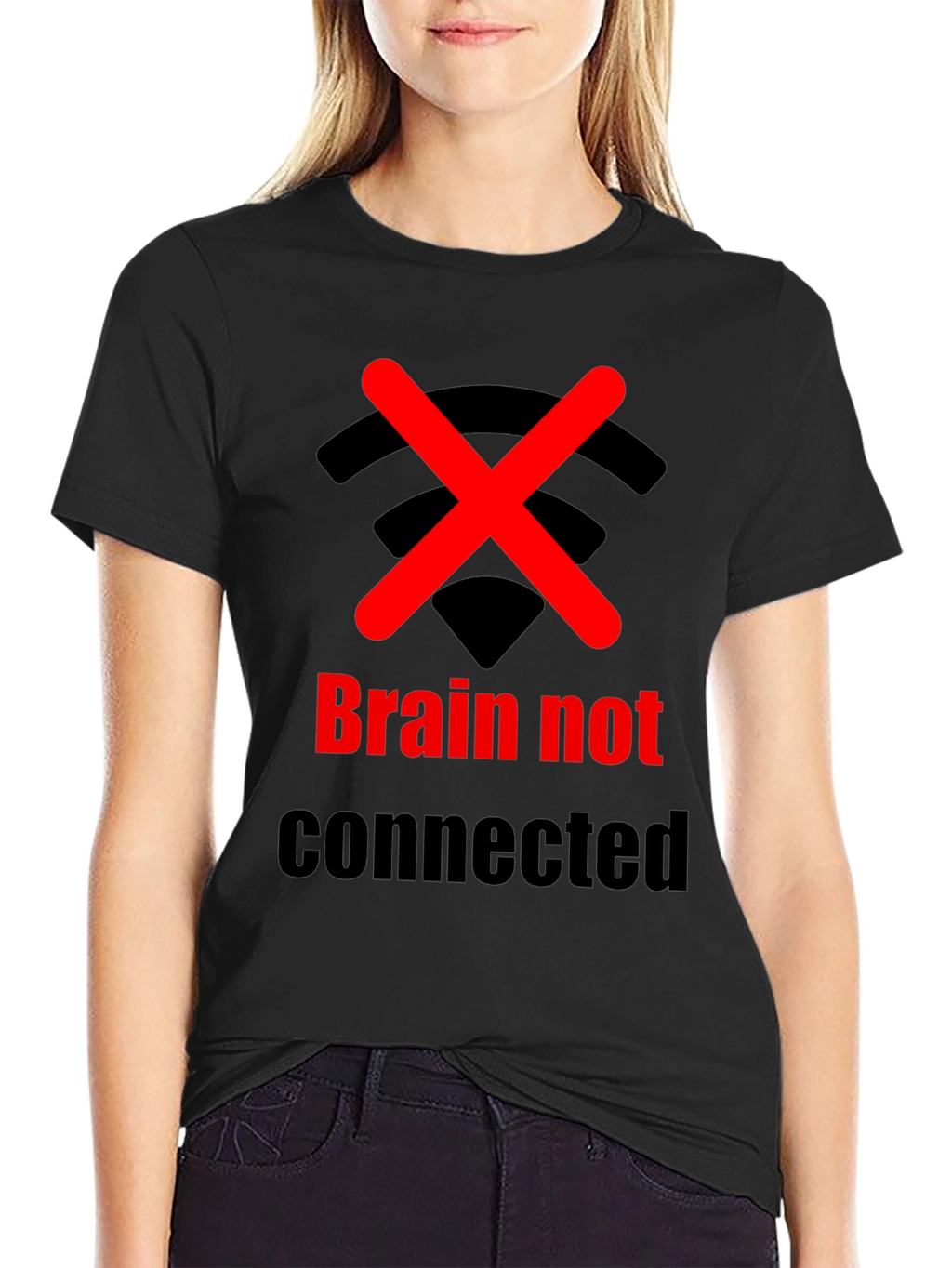 Brain Not Connected Humor T-Shirt