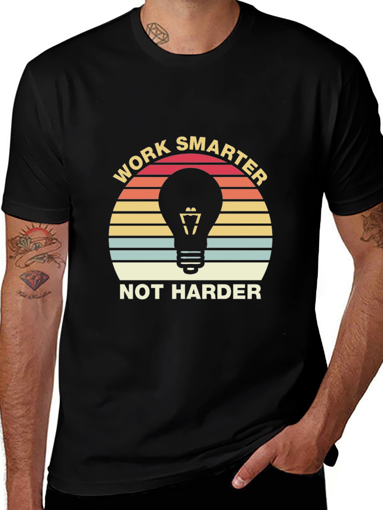 Work Smarter T-Shirt - Retro Style