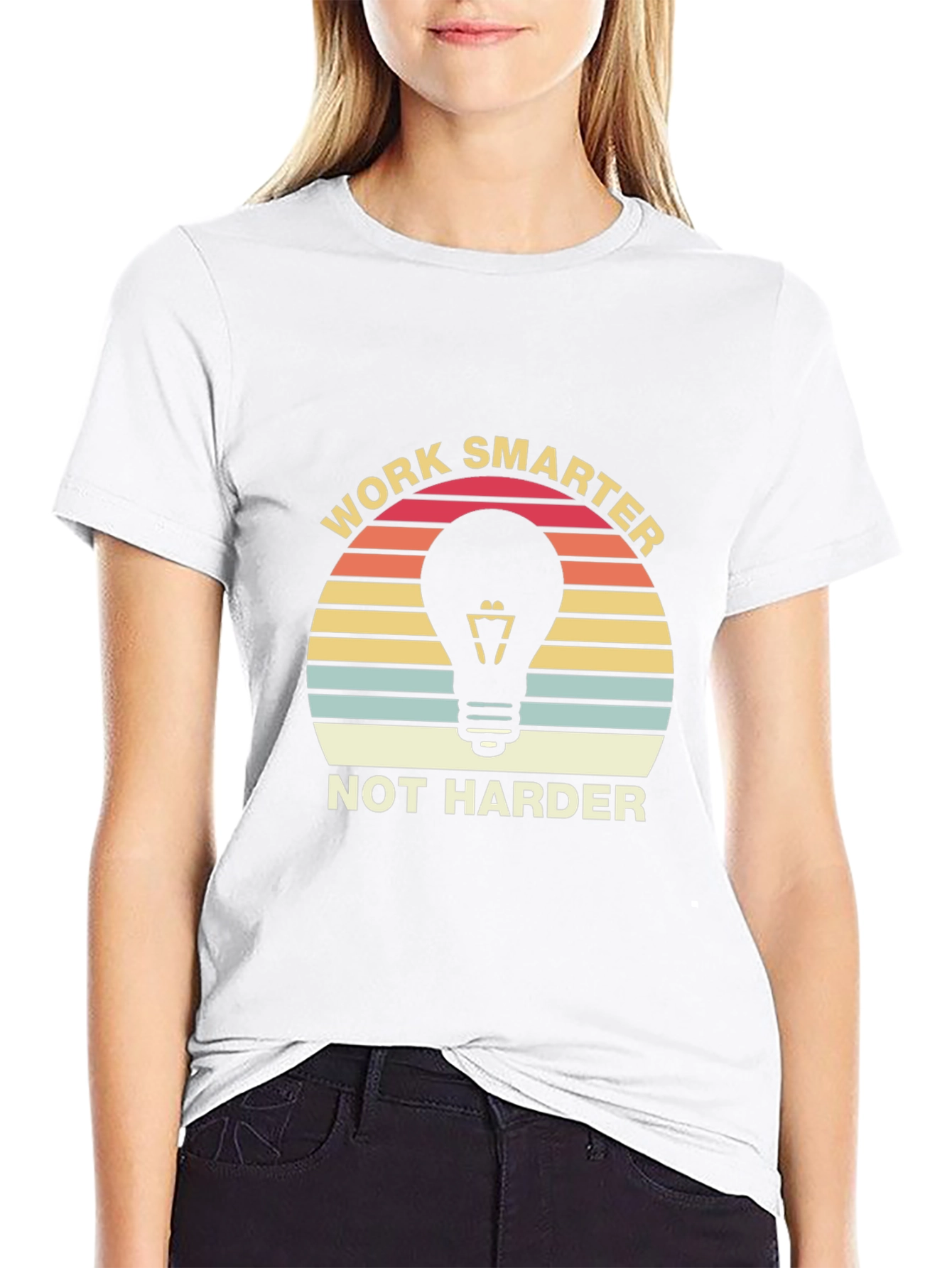 Work Smarter T-Shirt - Retro Style