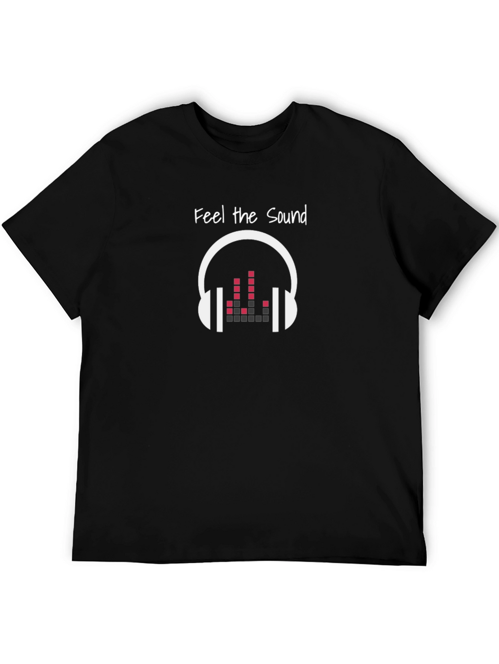 Feel the Sound Graphic Tee - Black Unisex Shirt