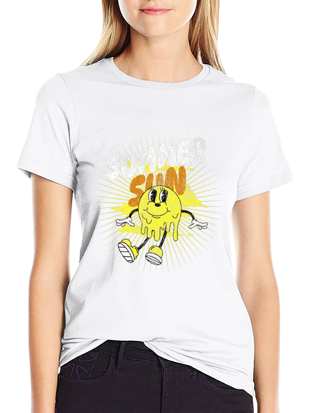 Summer Sun Graphic T-Shirt - Black Tee