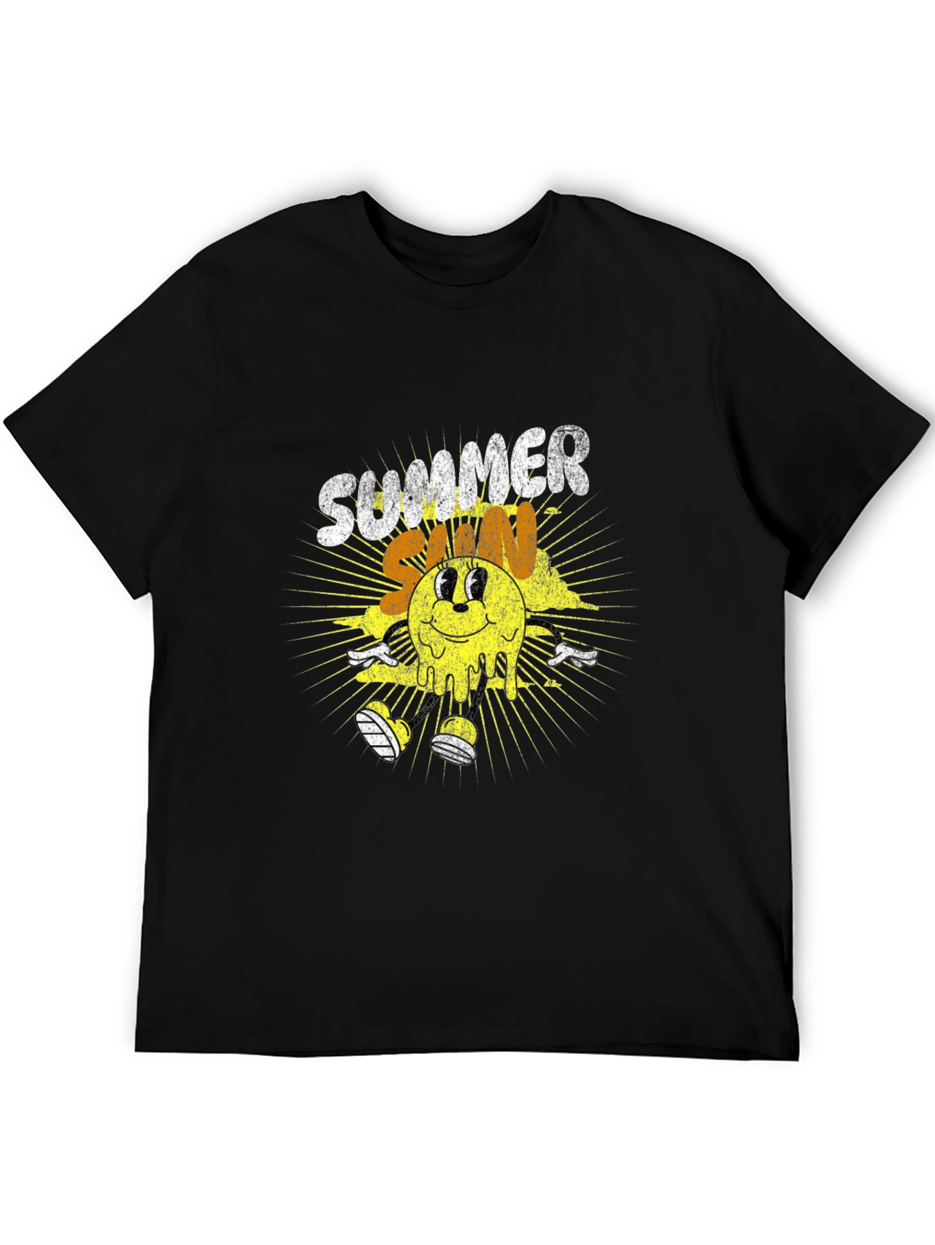 Summer Sun Graphic T-Shirt - Black Tee