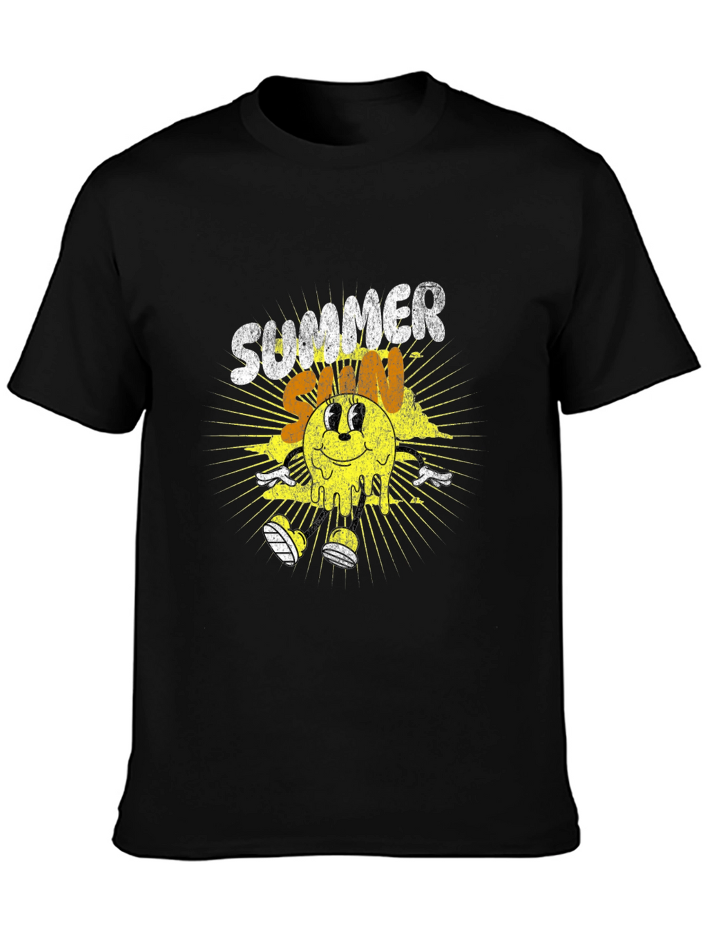 Summer Sun Graphic T-Shirt - Black Tee